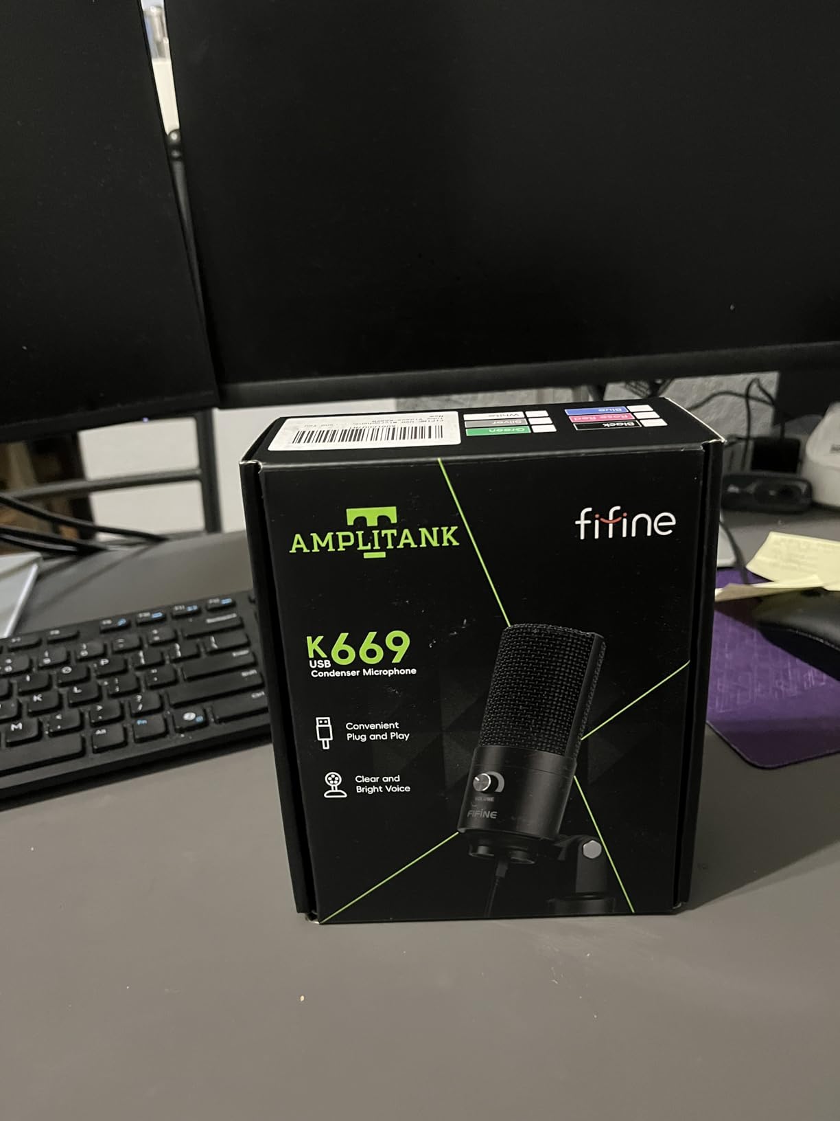 FIFINE K669B USB Microphone, Condenser Recording Mic for Vocals, Meeting customer photo 1
