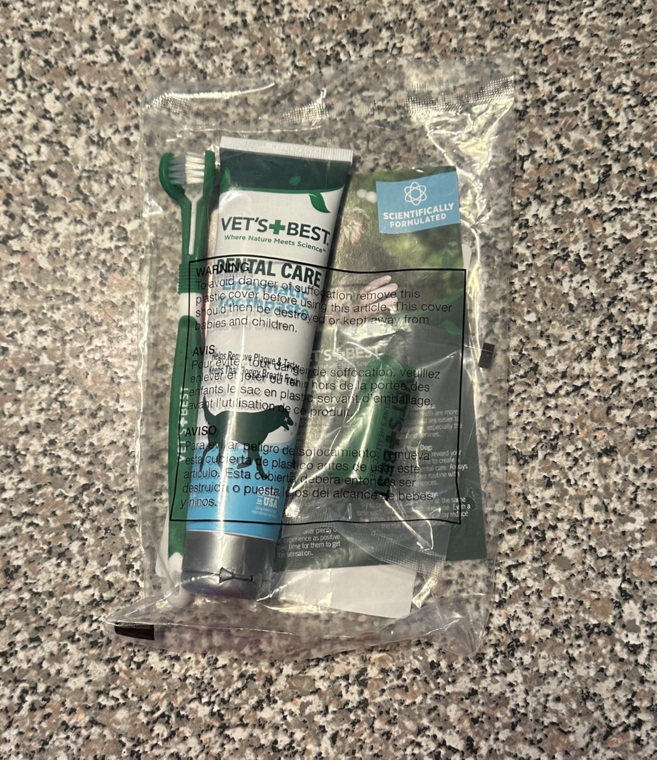 Vet's Best Dog Toothpaste & Toothbrush Dental Care Kit, With Brush 3.5 oz customer photo 1