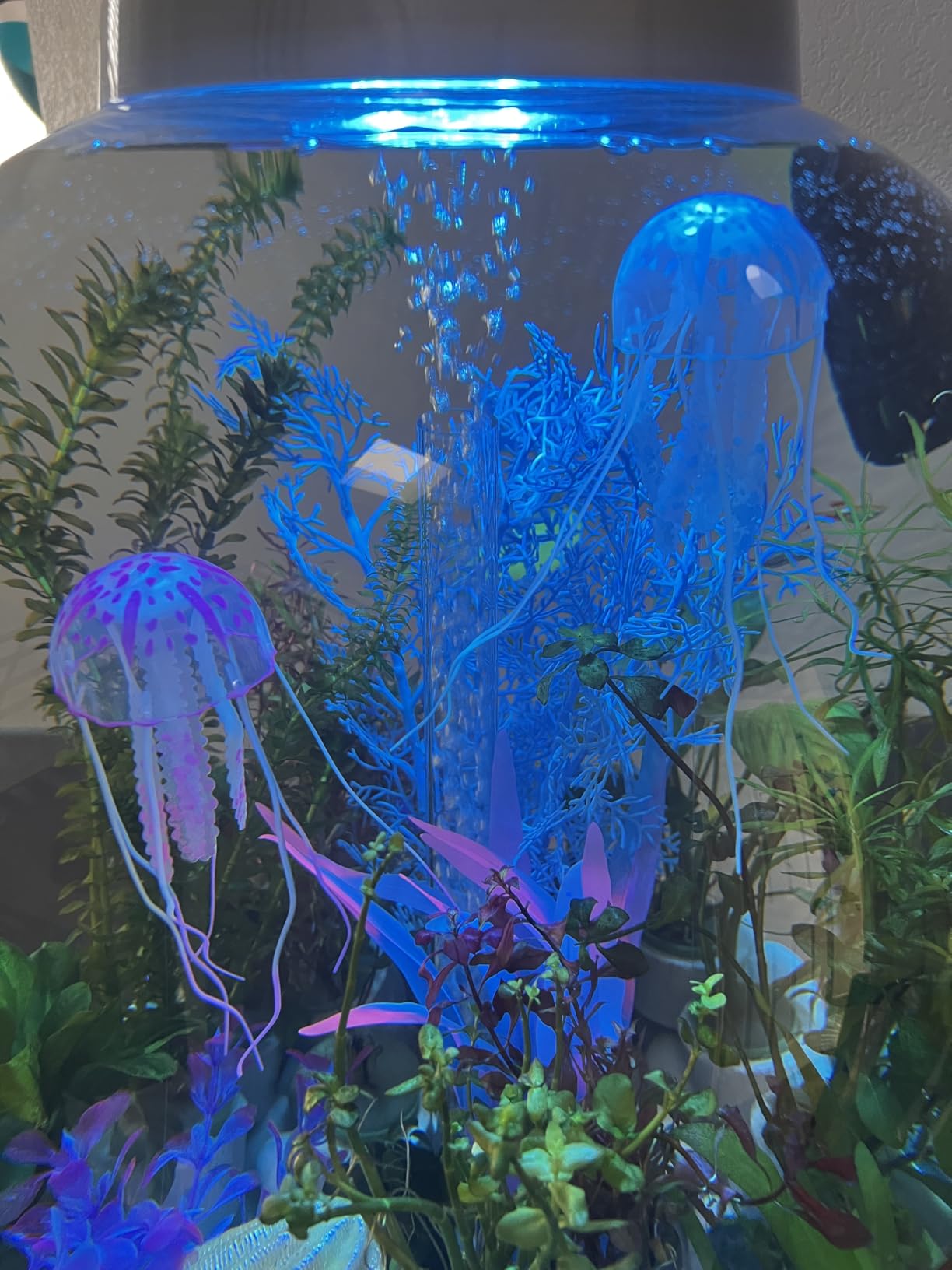 Uniclife 6 Pcs Glowing Jellyfish Ornament Decoration for Aquarium Fish Tank customer photo 2