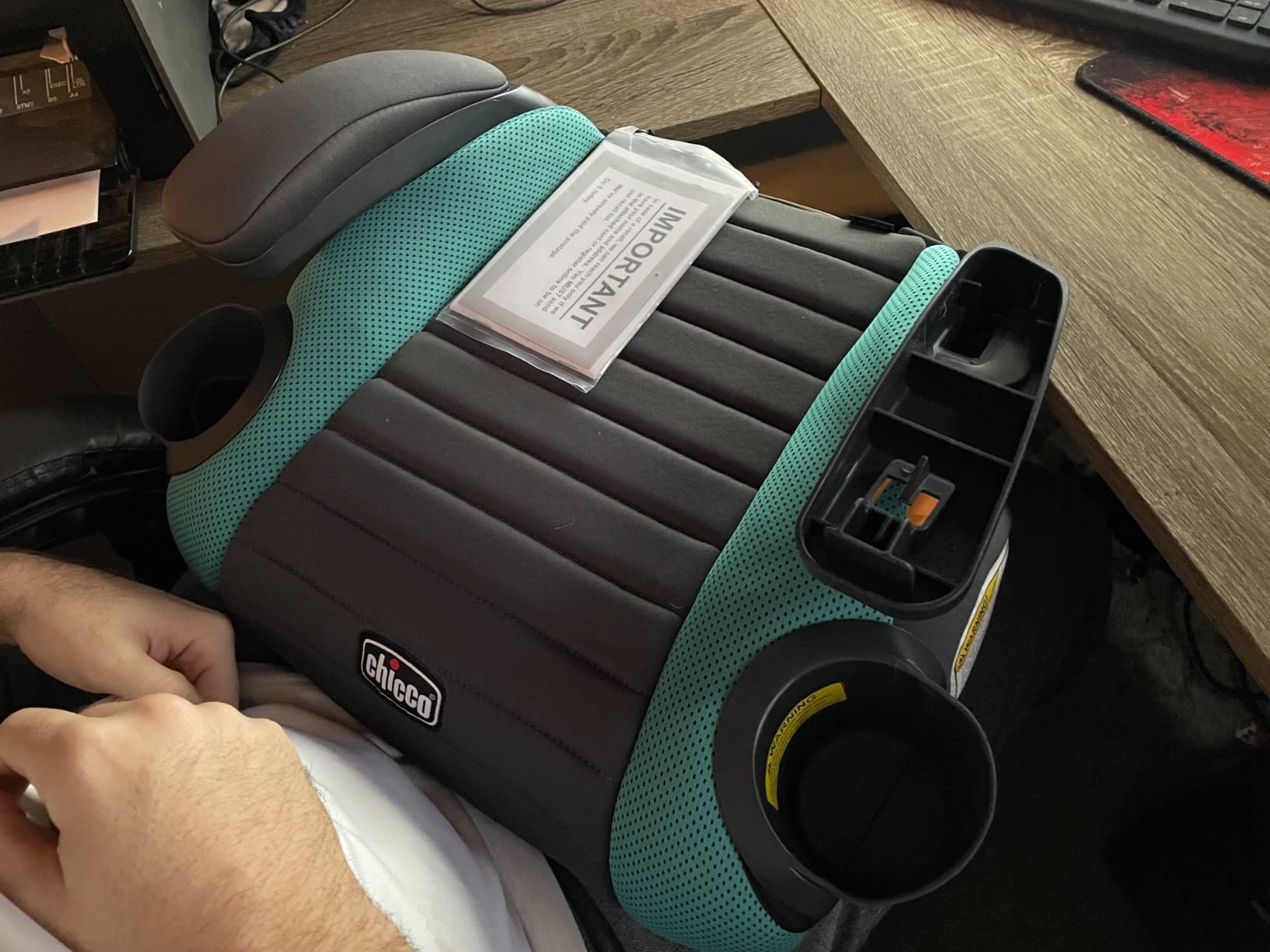 Chicco GoFit Backless Booster Car Seat, Vehicle Seat Belt Install customer photo 2