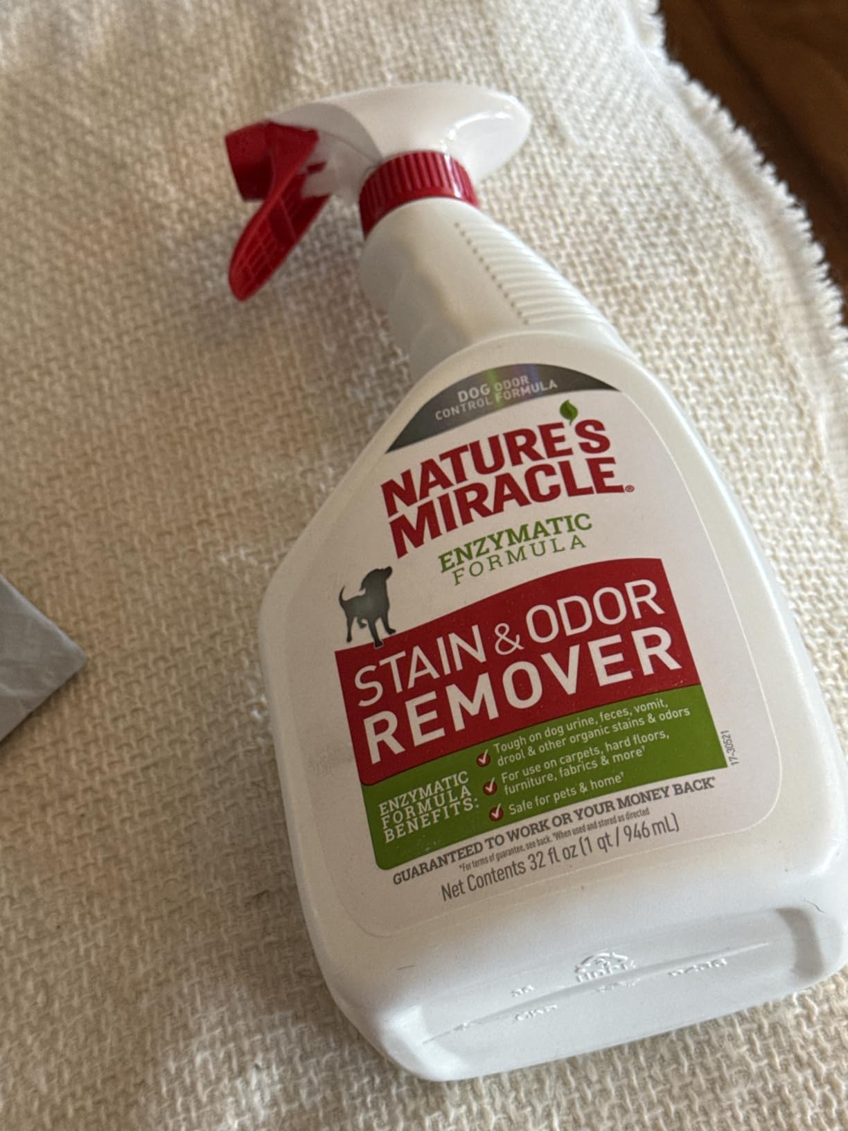 Nature’s Miracle Dog Stain & Odor Remover, Enzymatic Cleaner, 24 oz customer photo 2
