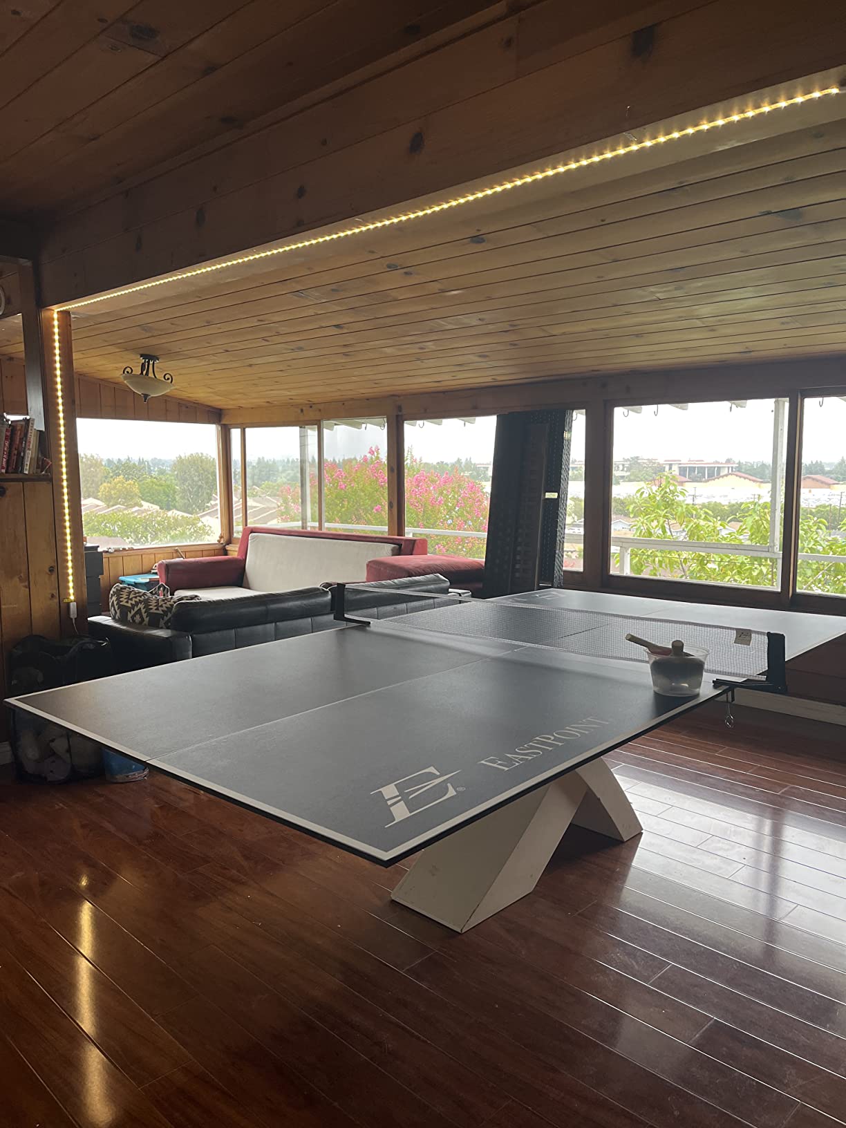 EastPoint Foldable Ping Pong Table Topper, Table Tennis, 9 ft x 5 ft, Blue customer photo 1