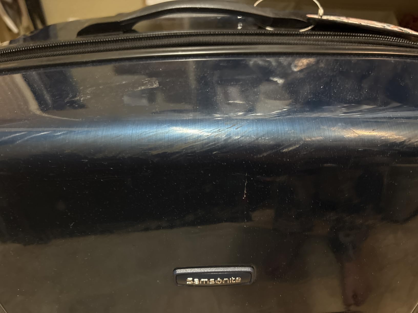 Samsonite Winfield 2 Hardside Expandable Luggage with Spinner Wheels, Brushed Anthracite, Checked-Large 28-Inch customer photo 1