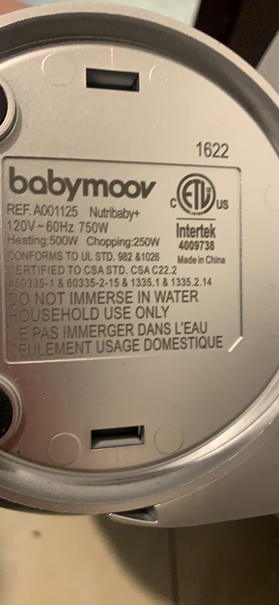 Babymoov Duo Meal Station, Baby Food Maker, Puree Maker & Processor, 6-in-1, Industrial Grey customer photo 2