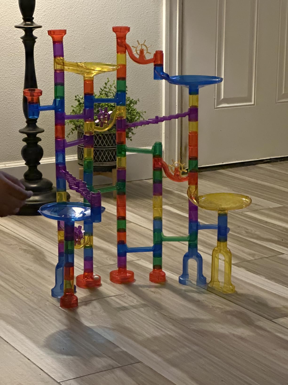 Magicfly Marble Run, 127 Pcs Marble Runs for Kids, Glass Marbles for Kids customer photo 2