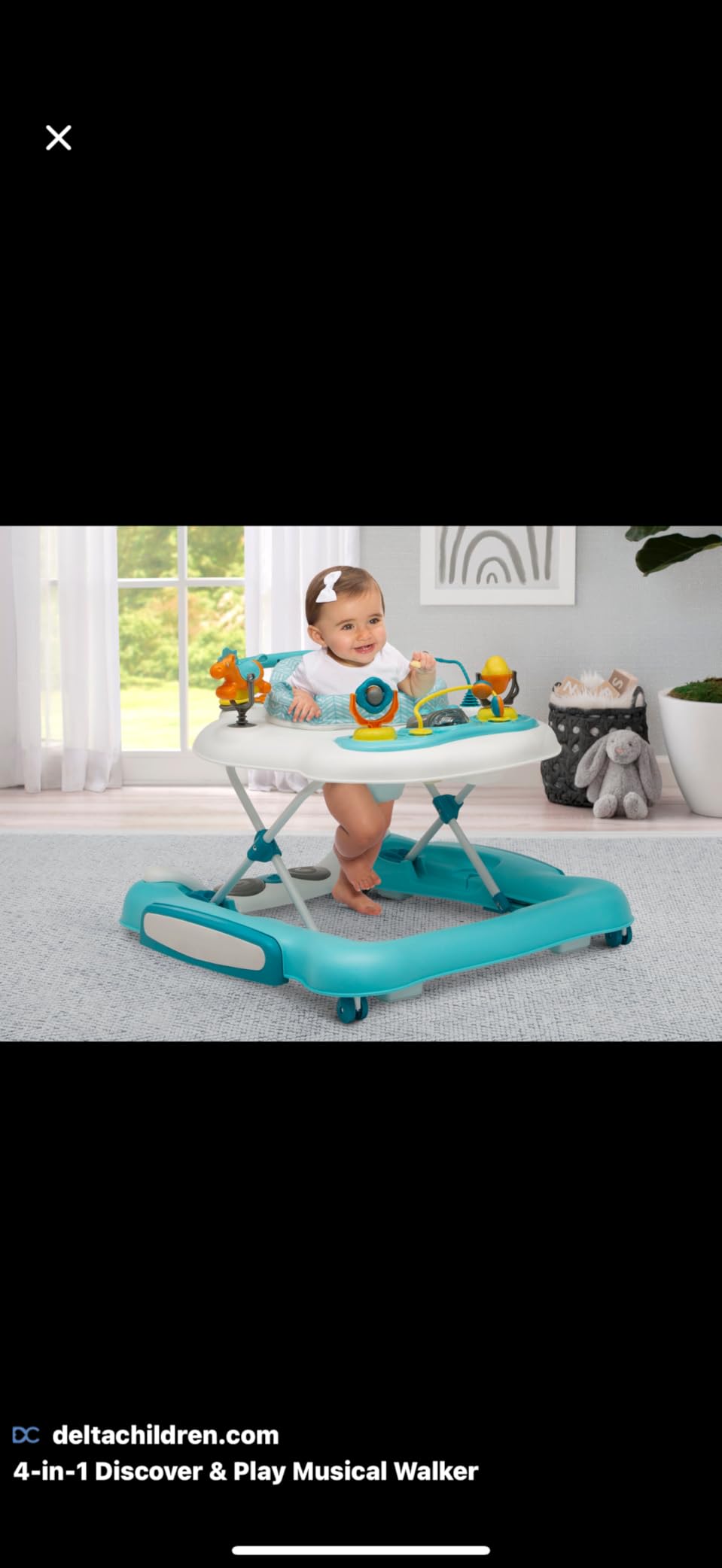 Fisher-Price Laugh & Learn Smart Stages Learn With Sis Walker, Pink | Push Toy, Educational Music & Lights, Busy Activities, Baby & Toddler Ages 6+ Months customer photo 1