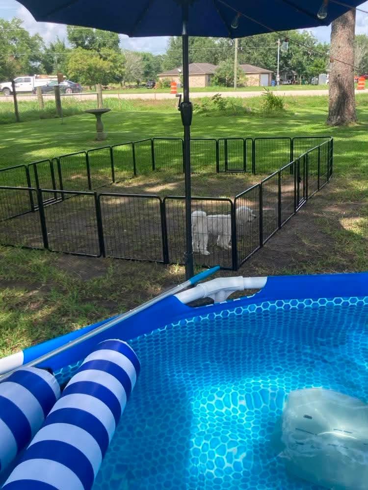 Yaheetech Dog Playpen 40in 8 Panels Portable Fence for Indoor Yard Camping customer photo 1