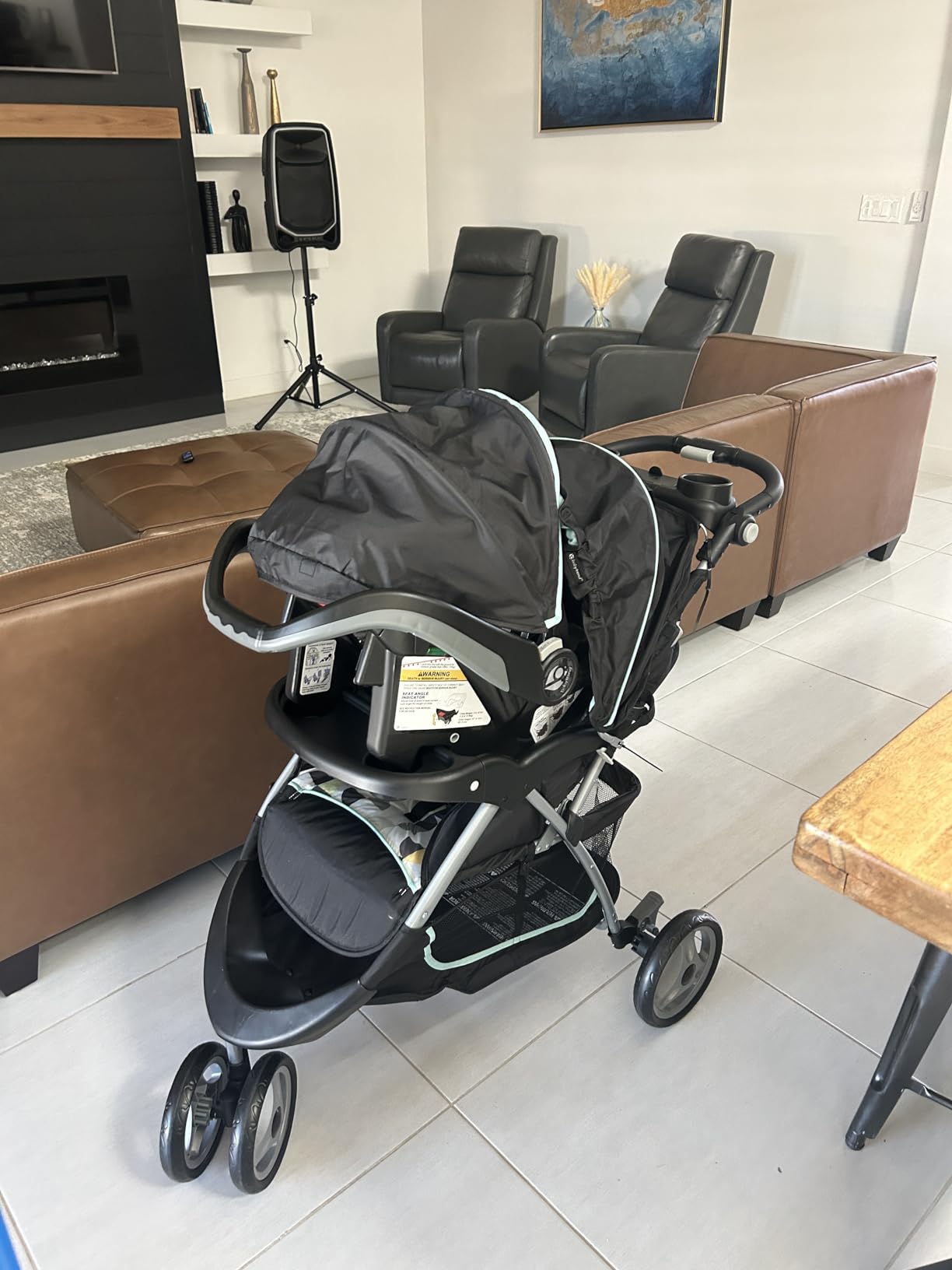 Baby Trend EZ Ride 35 Travel System Stroller & Infant Car Seat, Doodle Dots | Lightweight and Foldable Compact Design with One Hand Fold and Adjustable Handle customer photo 2