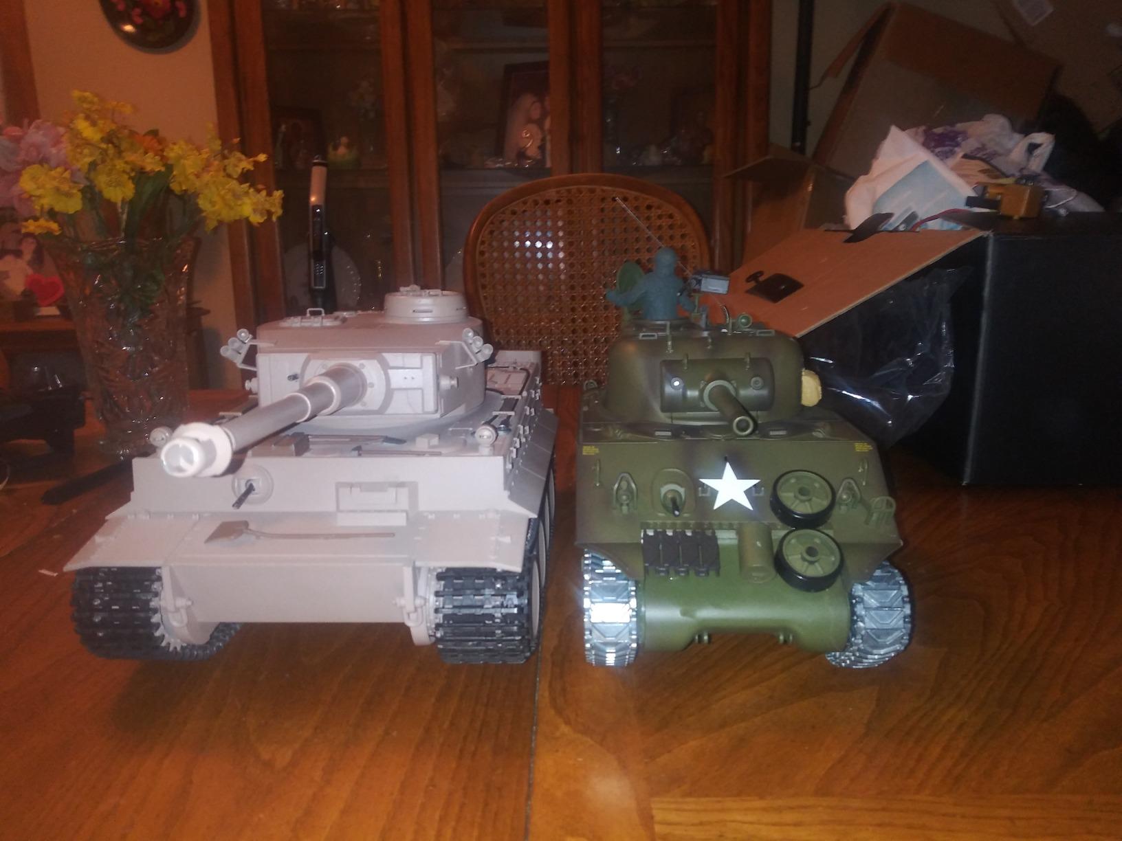 Modified TK7.0 Edition 1/16 2.4ghz Remote Control US M4A3 Sherman Tank Model(360-Degree Rotating Turret)(Steel Gear Gearbox)(3800mah Battery)(Metal Tracks &Sprocket Wheel & Idle Wheel) customer photo 2