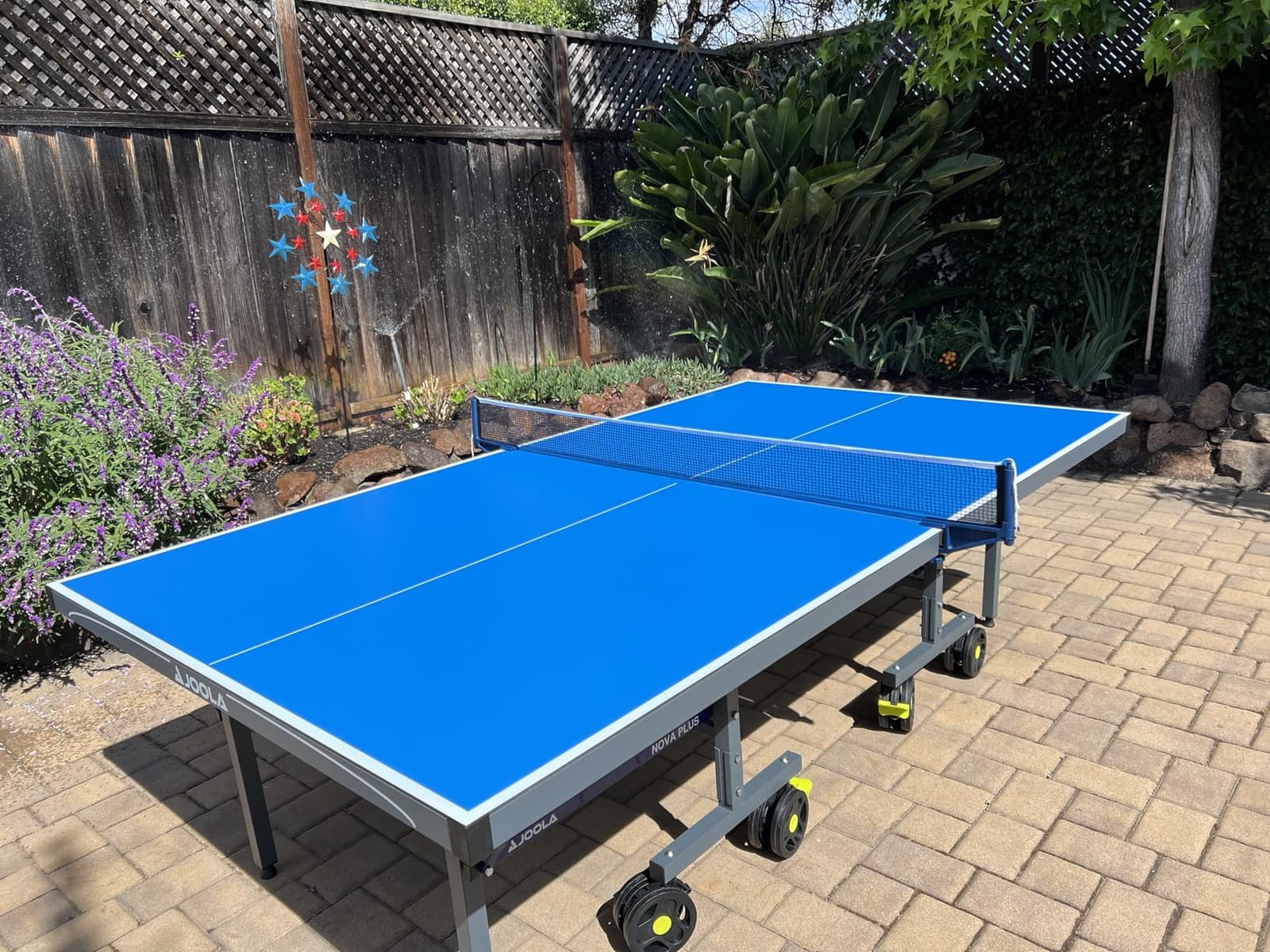 JOOLA NOVA Outdoor Ping Pong Table with Waterproof Table Tennis Net Set - Quick Assembly - All Weather Aluminum Composite Surface - Tournament Quality - Indoor & Outdoor Compatible customer photo 2