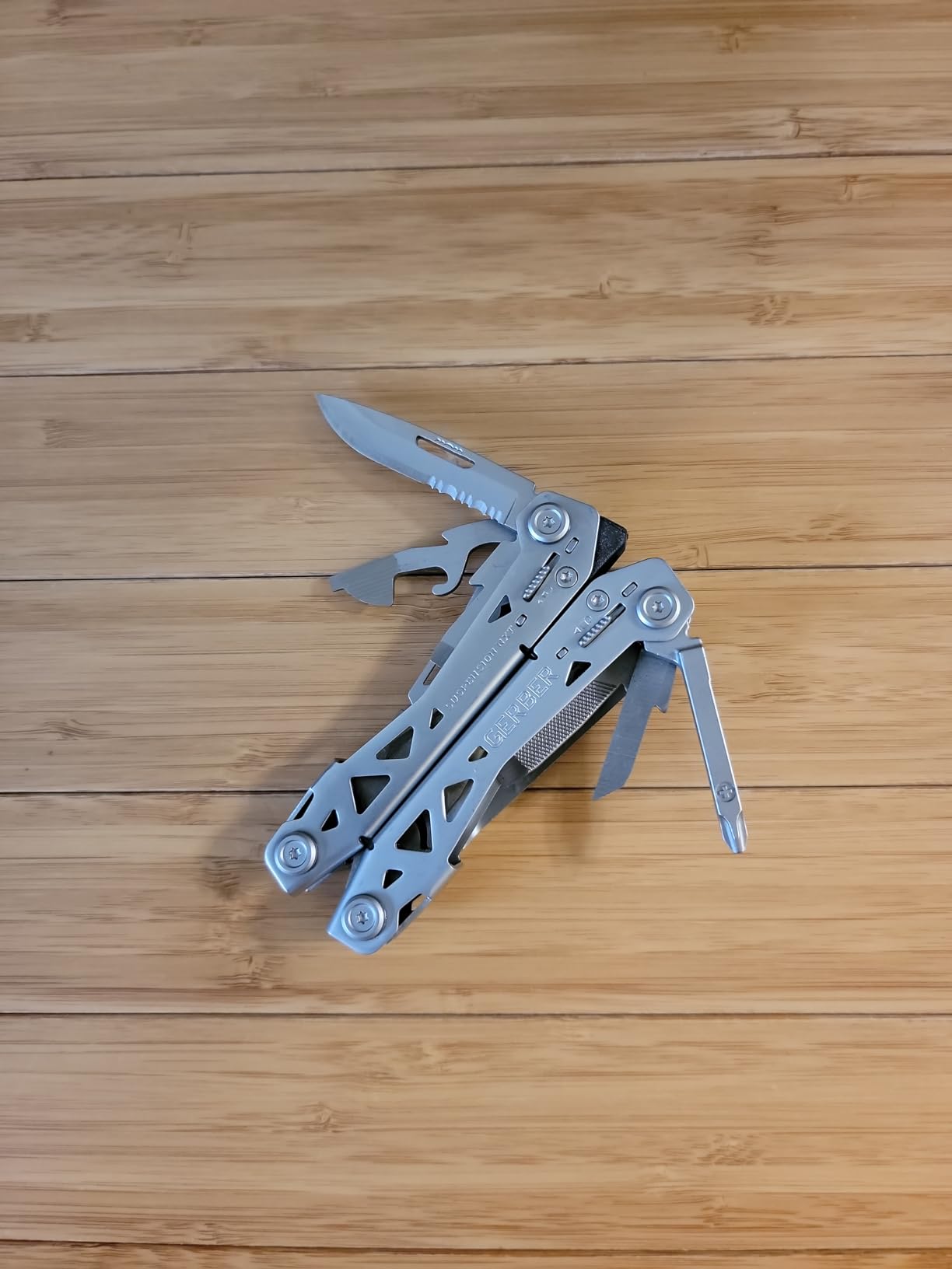 Gerber Suspension NXT 15-in-1 Multitool Pliers, EDC Knife, Stainless Steel | Stainless steel, needle nose pliers, wire stripper, survival/camping gear, gifts for men, EDC pocket clip customer photo 1