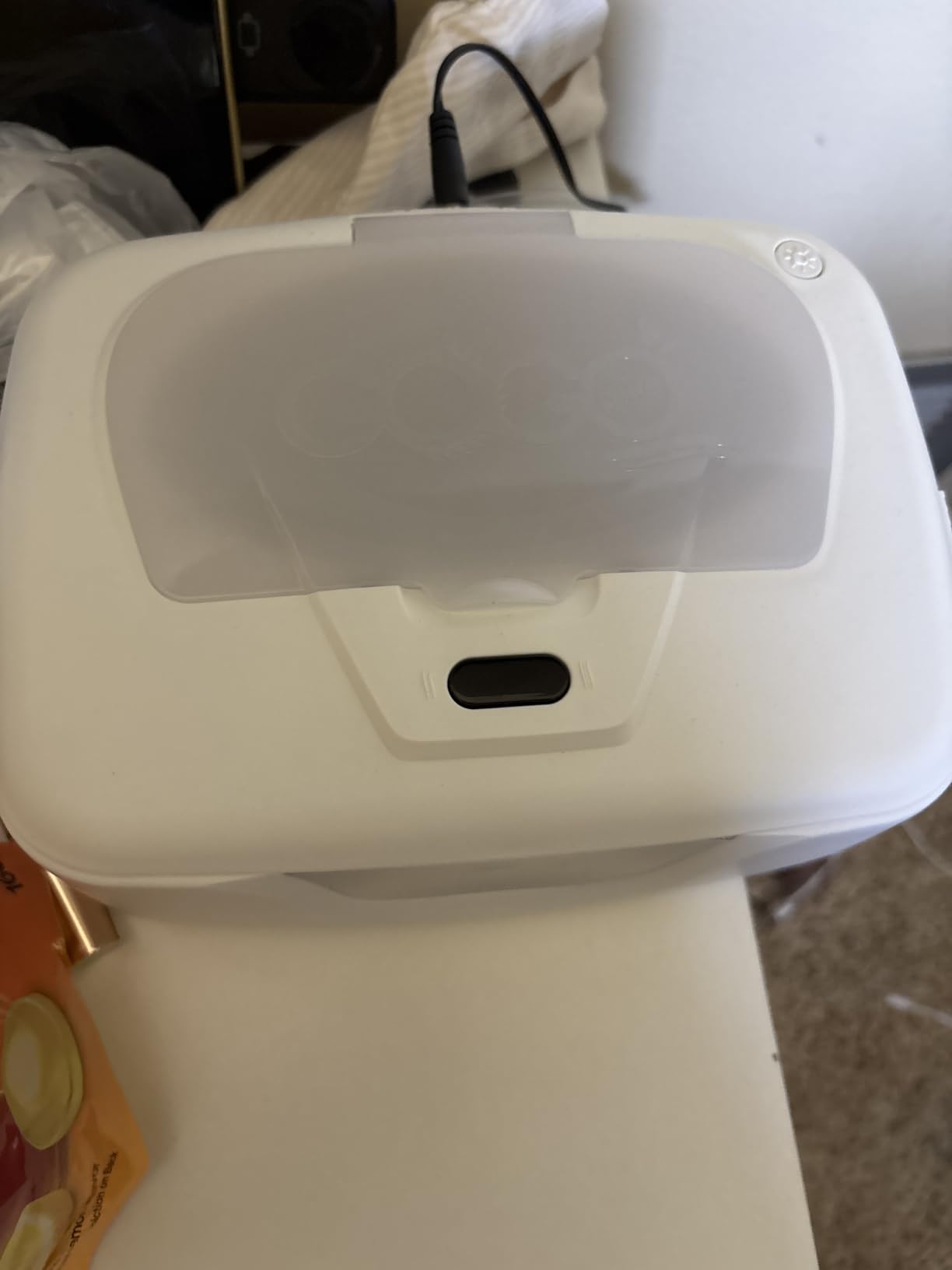 GOGO Pure Wet Wipe Warmer | Dispenser for Baby, Make Up, Adult Care - Auto Off Lights for Nighttime Changes, Dual Heat for Comfort, Top Heating, Moisture Lock Silicone and Large Capacity customer photo 2