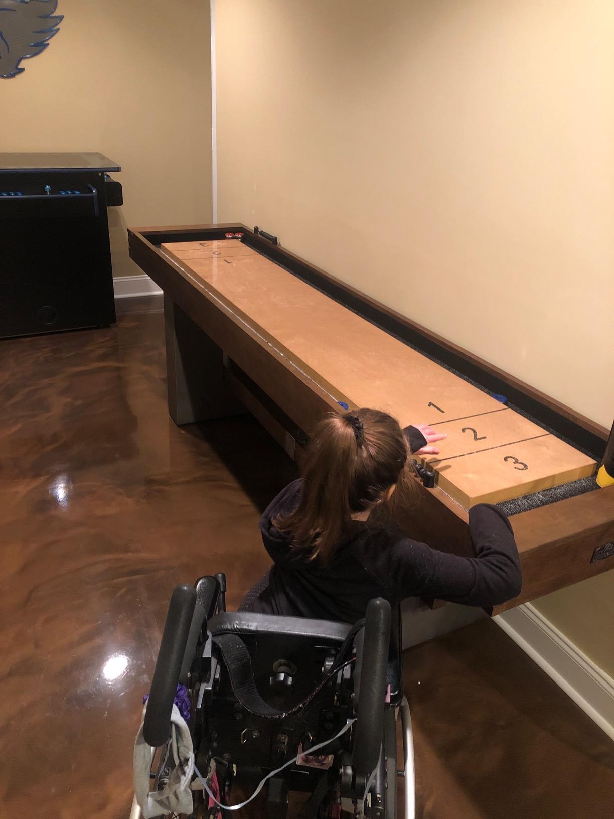 Barrington Urban Shuffleboard Table with Scratch-Resistant Playfield and 8-Puck Set customer photo 1