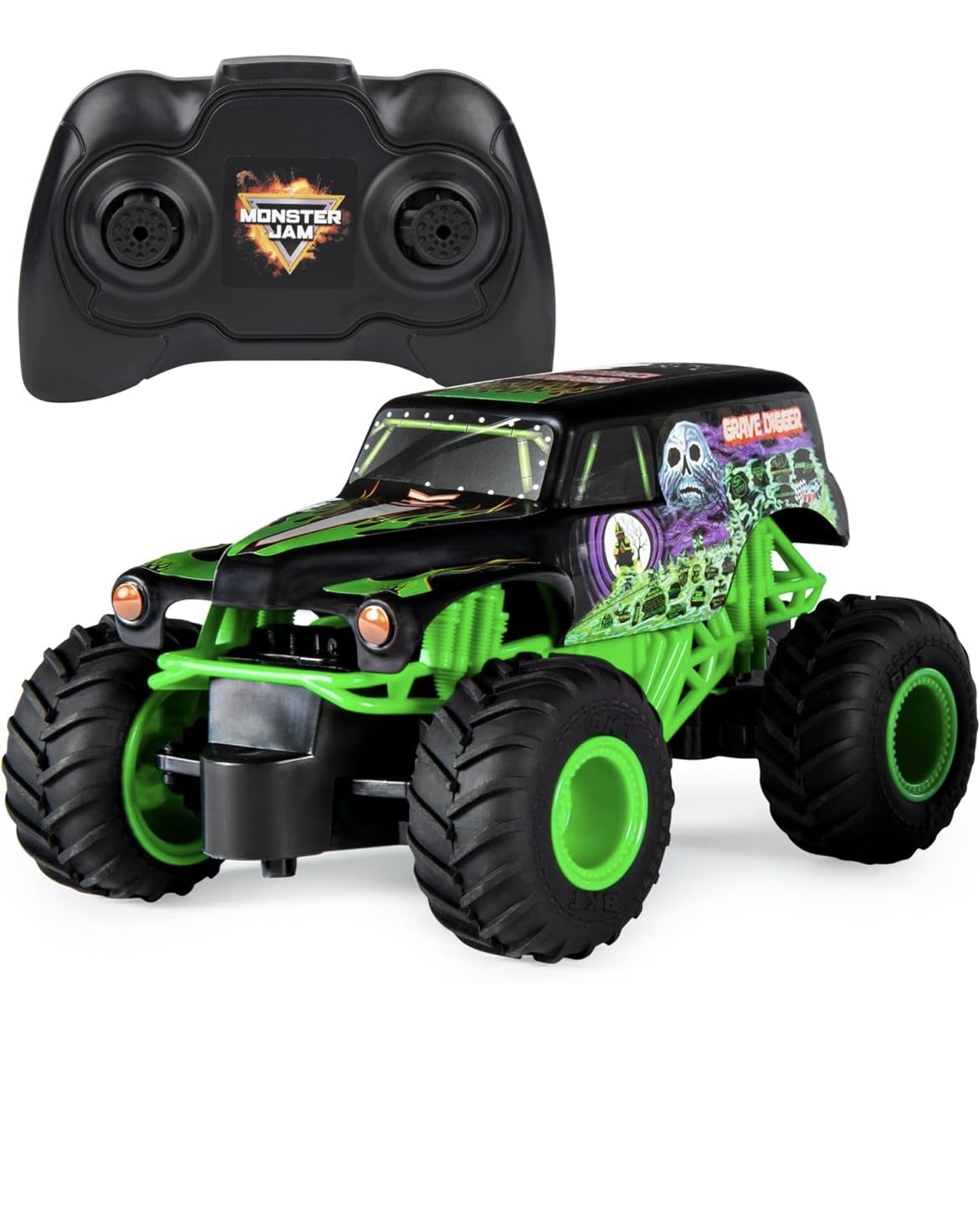 Monster Jam Official Grave Digger Remote Control Monster Truck, 1:24 Scale, 2.4 GHz, for Ages 4 and Up customer photo 2