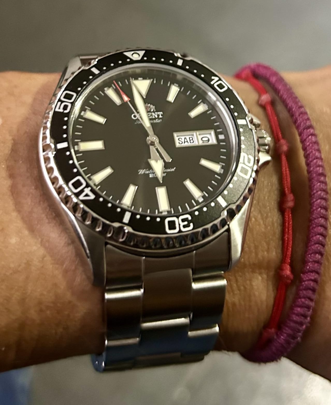 ORIENT Kamasu/Mako III Men's Automatic Manual Winding Sports Steel or Silicone Divers' Watch with Screw Crown and Sapphire Crystal customer photo 2