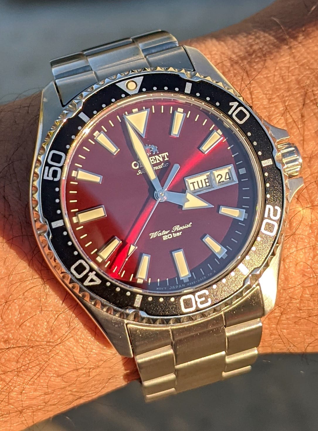 Orient Kamasu/Mako III Men's Automatic Manual Winding Sports Steel or Silicone Divers' Watch with Screw Crown and Sapphire Crystal customer photo 1