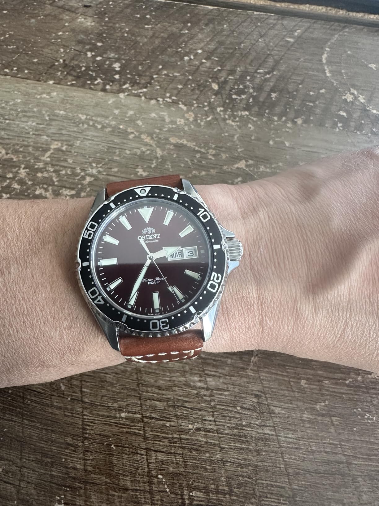 Orient Kamasu/Mako III Men's Automatic Manual Winding Sports Steel or Silicone Divers' Watch with Screw Crown and Sapphire Crystal customer photo 2