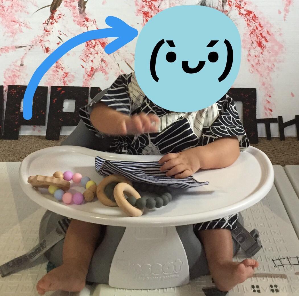 Upseat - The Original Ergonomic Baby Floor & Booster Seat with Tray, Developed with Physical Therapists for Upright Posture & Healthy Hip Development, 4-24 Months, Dishwasher-Safe Extra-Large Tray customer photo 2