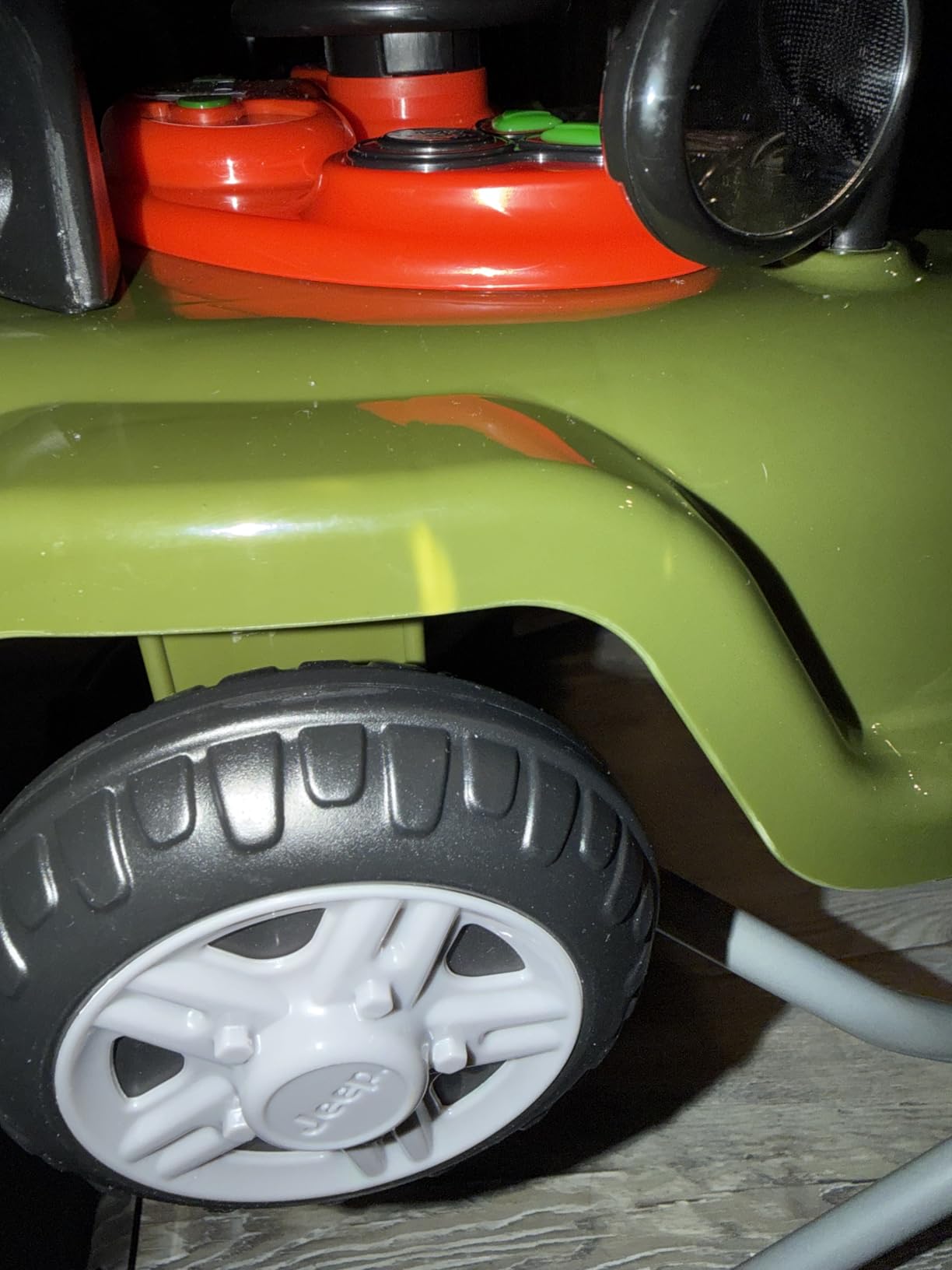 Jeep Classic Wrangler 3-in-1 Grow With Me Activity Walker - Features Music, Lights, Removable Play Tray, Push Walker Mode, Converts into Rolling Car Toy, Anniversary Green customer photo 1