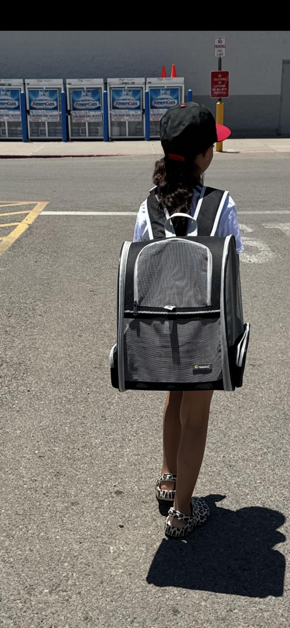 Texsens Innovative Traveler Bubble Backpack Pet Carriers for Cats and Dogs (Black) customer photo 1