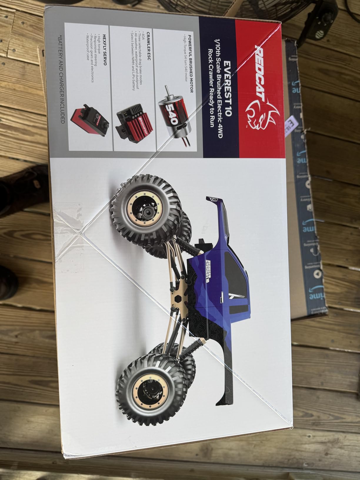 Redcat Racing Everest-10 Electric Rock Crawler with Waterproof Electronics, 2.4Ghz Radio Control (1/10 Scale), Blue/Black customer photo 2