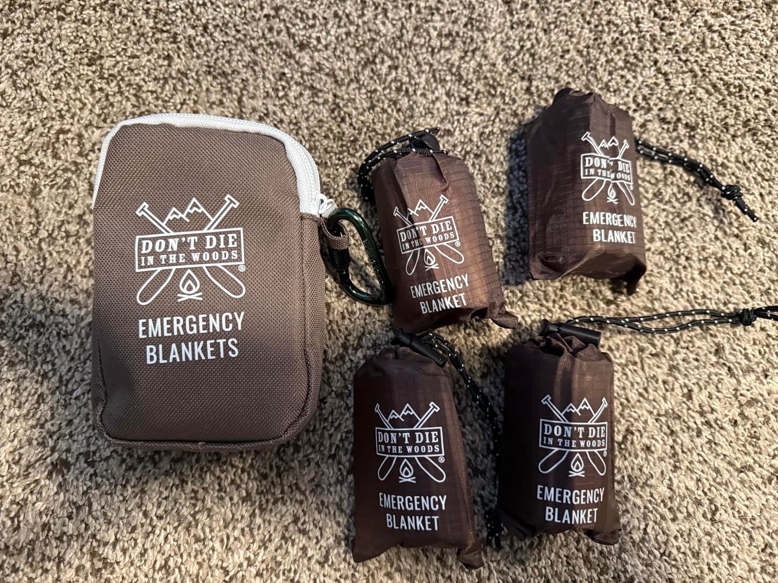 Don't Die in The Woods - Freakin' Huge Emergency Blankets [Orange] | Ultralight - Waterproof - Extra Large - Space Blanket Thermal Mylar customer photo 2