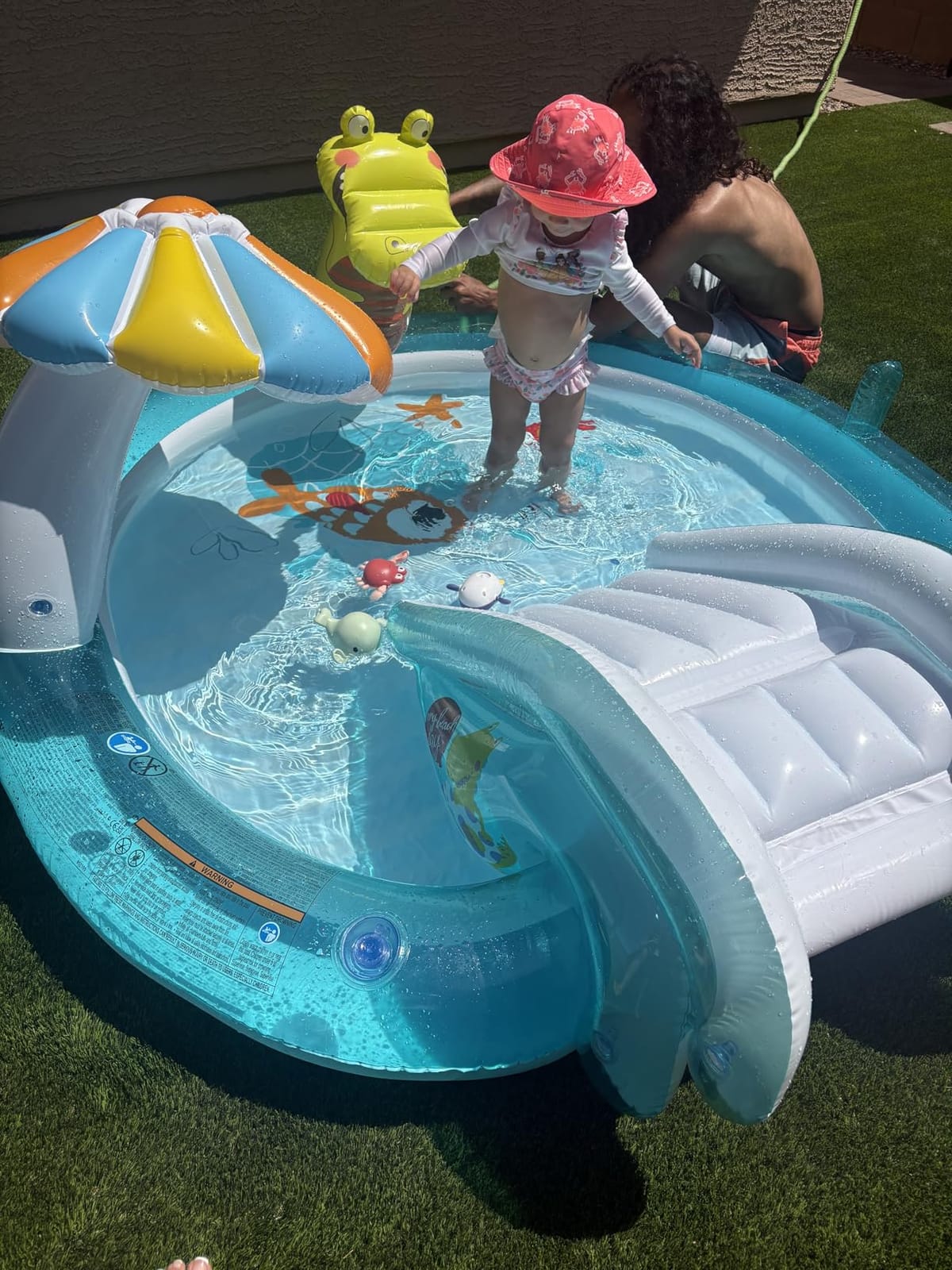 INTEX Jungle Adventure Inflatable Water Slide Park & Kiddie Swimming Pool | 57161EP - Blow Up Play Center with Sprinkler & Fun Games for Kids Ages 2 and Up customer photo 2