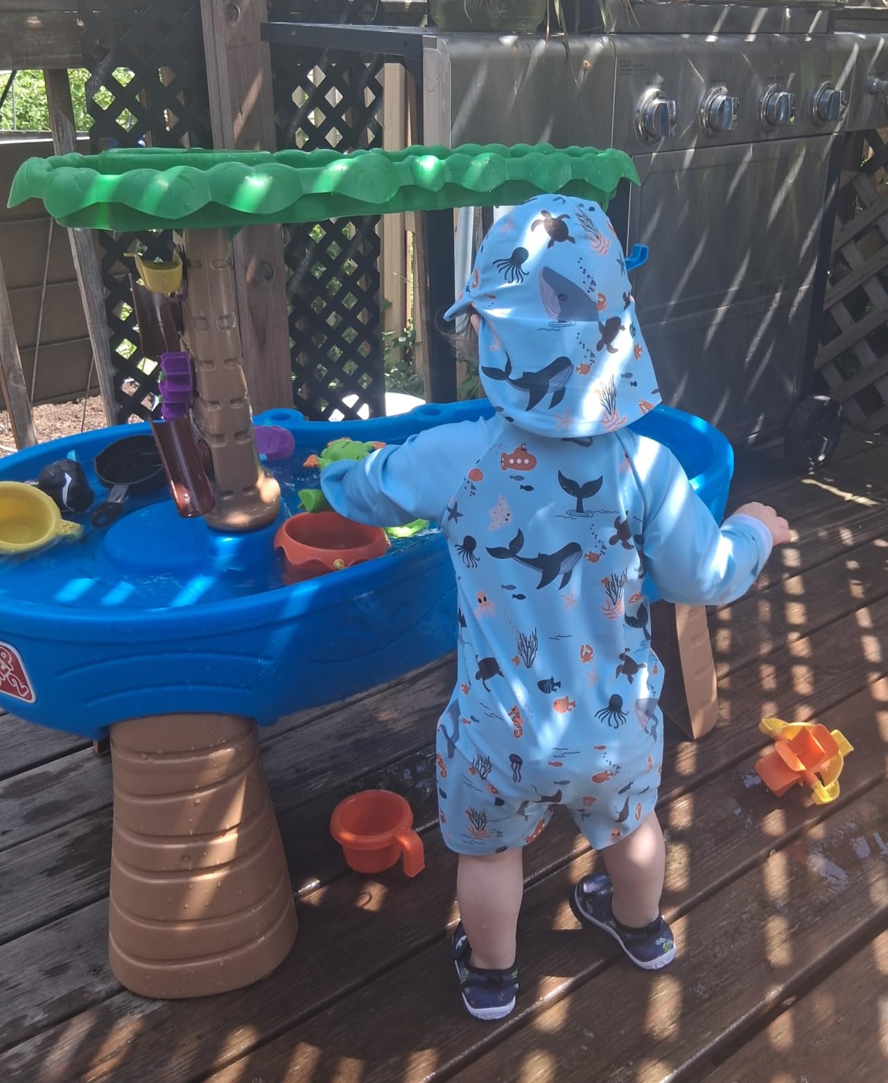 Step2 Rain Showers and Unicorns Water Table for Kids, Toddler Outdoor Sensory Play Table, 13 Accessories, Pink, Ages 18 Months+ customer photo 1