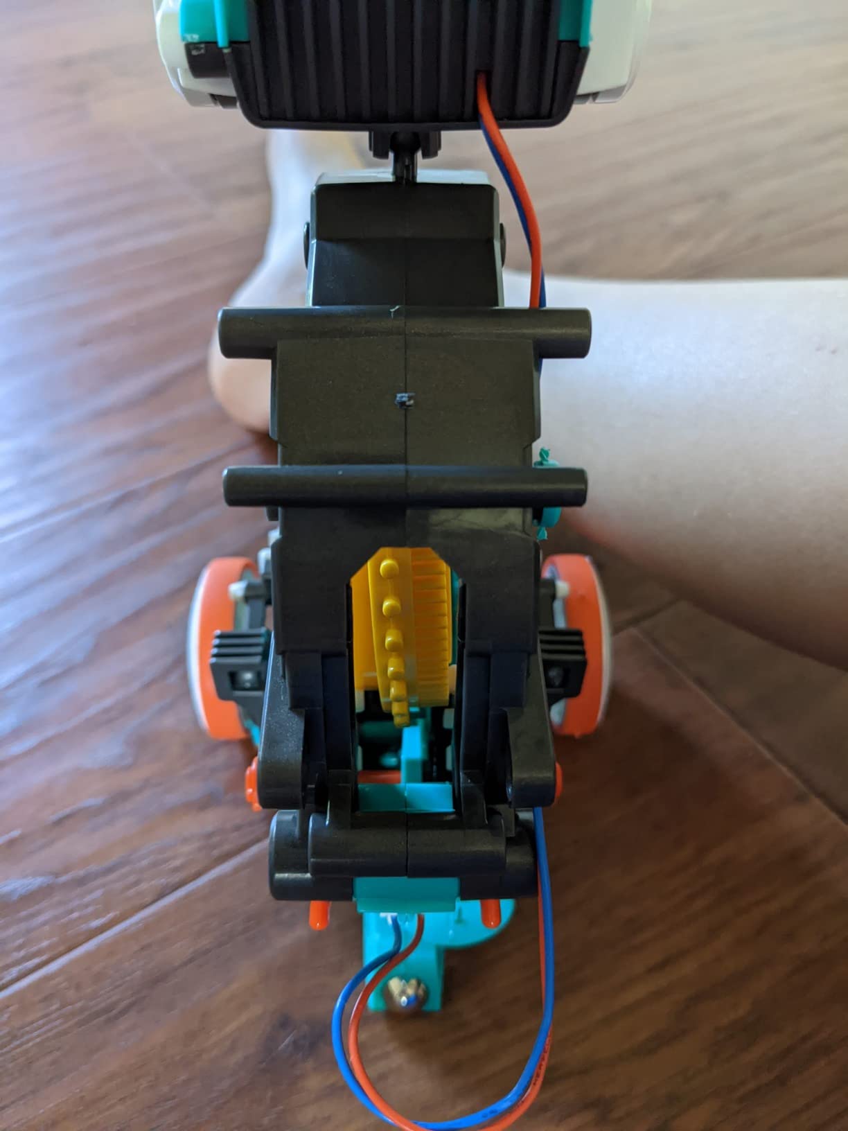 Teach Tech Mech 5, Mechanical Coding Robot, Coding Wheel Makes Robot Throw, Lift, kick, Draw and More, Ages 10 and Older customer photo 1
