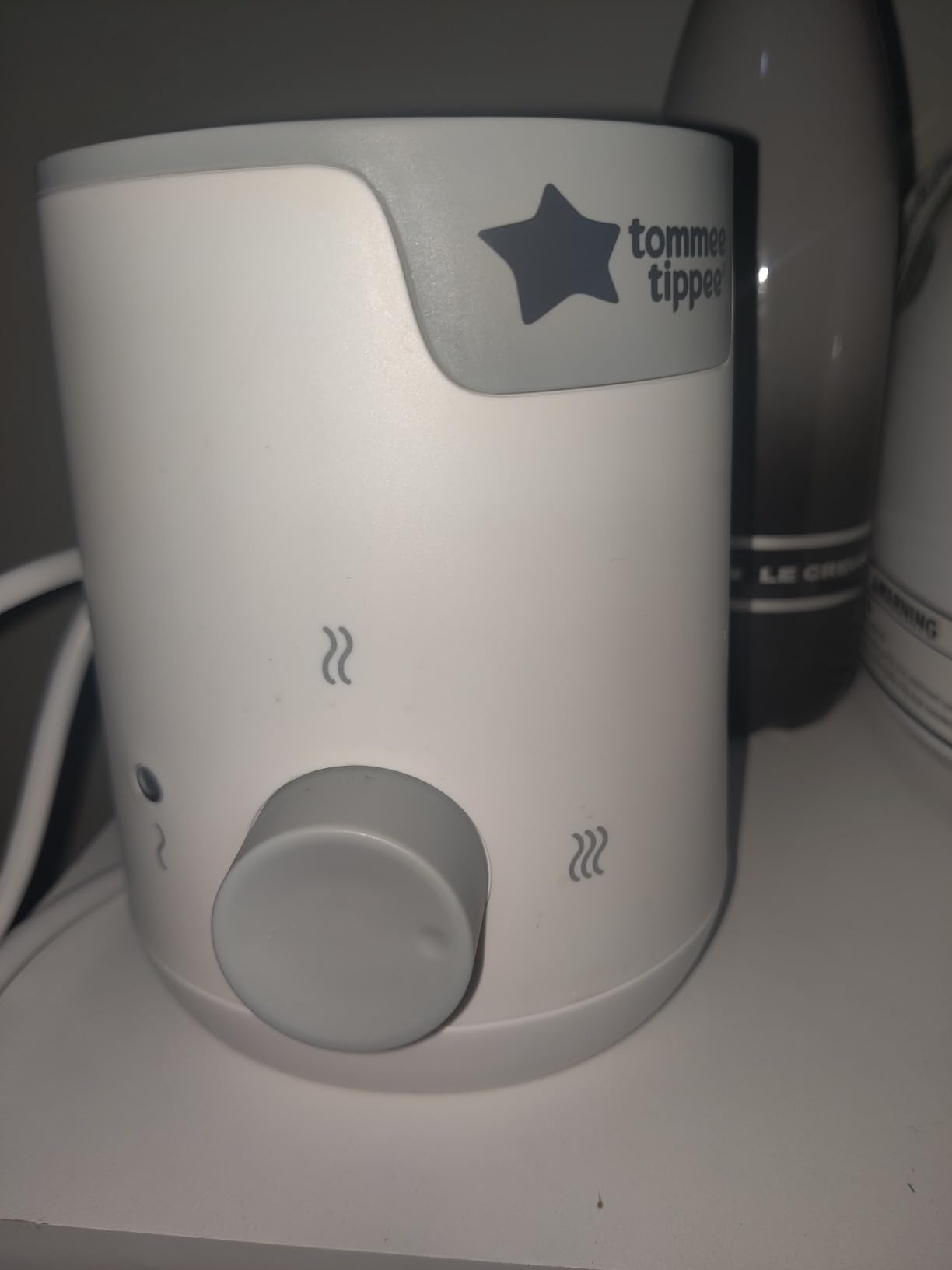Tommee Tippee Easiwarm Bottle Warmer, Automatic Timer, One-Dial | Warms Breast Milk & Formula Bottles to Temperature in Minutes, White customer photo 1
