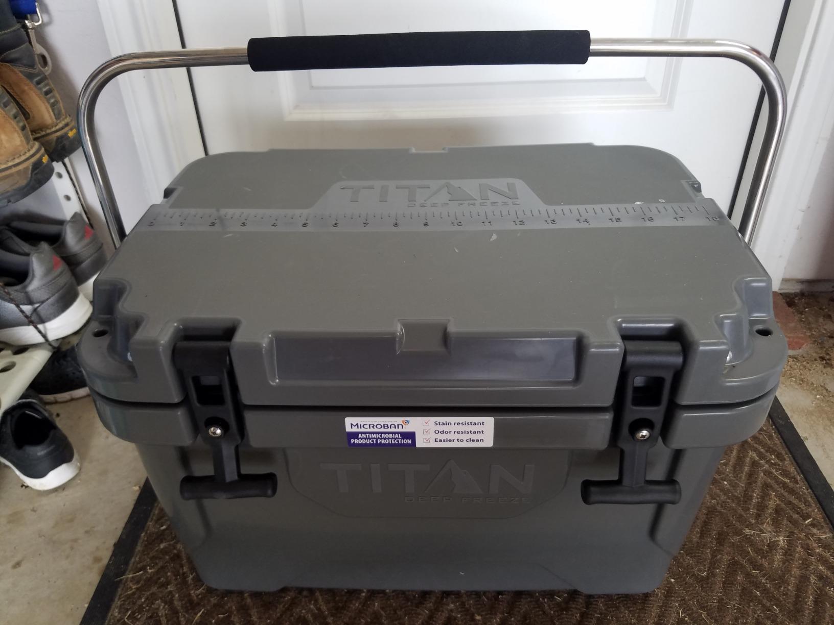 Titan Hard Ice Chest Cooler Roto Cooler with Microban Protection and Deep Freeze Insulation customer photo 1