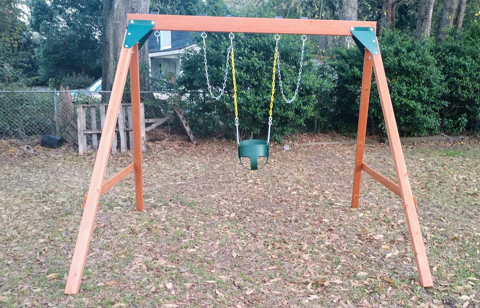 Swing-N-Slide PB 8360 Ranger Wooden Swing Set with Swings, Brown (Amazon Exclusive) customer photo 2