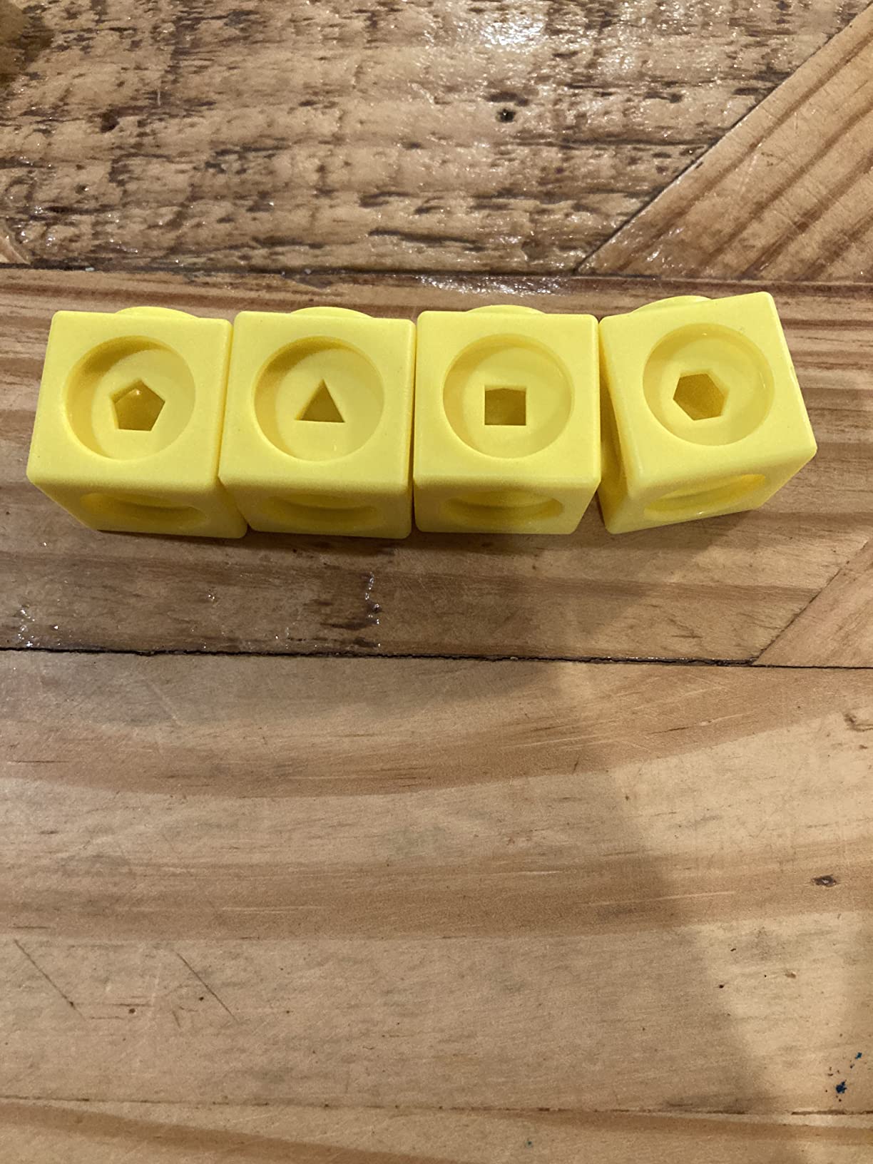edxeducation Math Cubes, Set of 100 Counting Blocks, 5 Shapes and 10 Colors customer photo 2