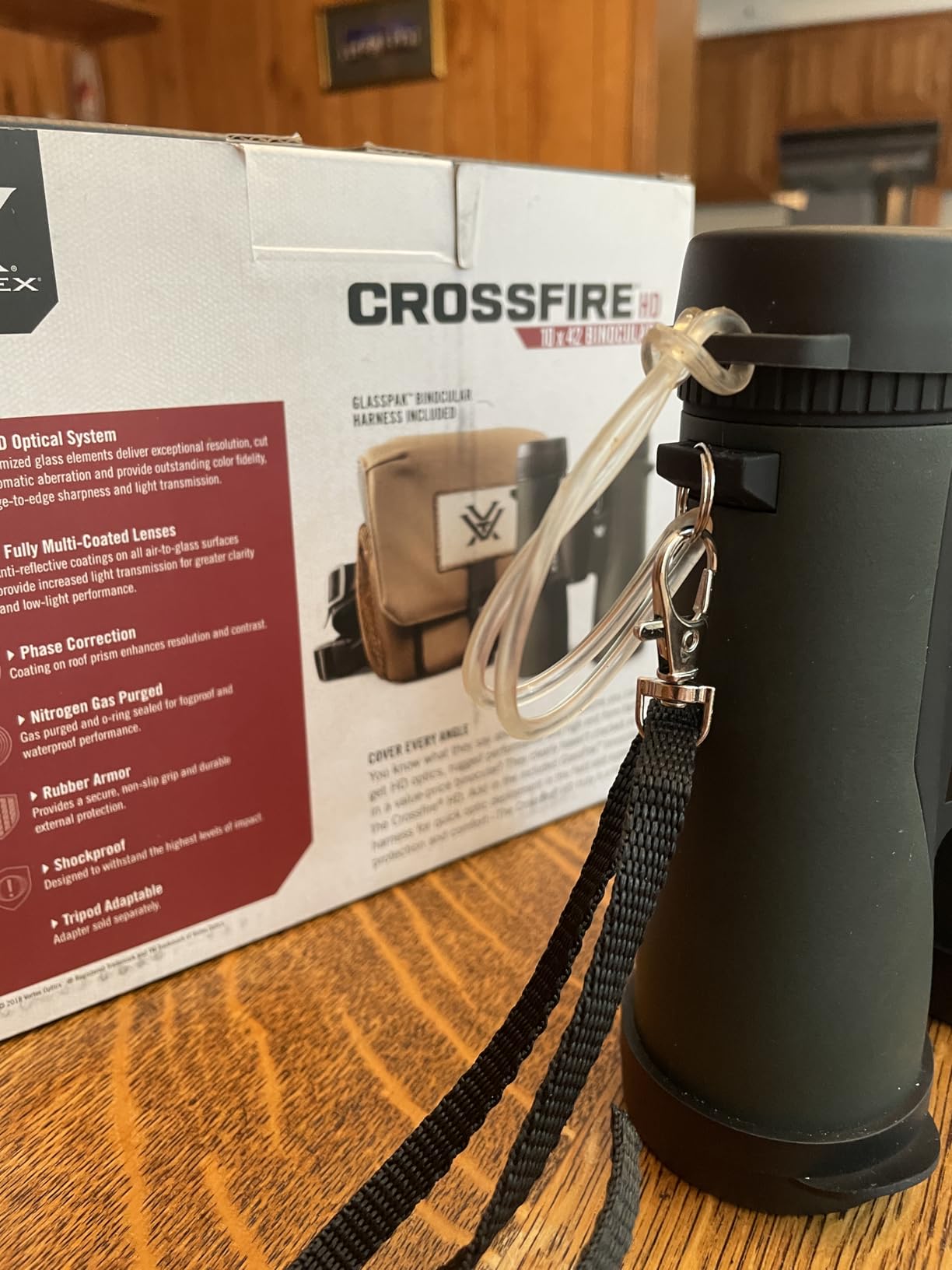 Vortex Crossfire HD 10x42 Binoculars | HD Optics, Tripod Adaptable, Waterproof, Fogproof, Shockproof, Included GlassPak Harness - Unlimited, Unconditional Warranty customer photo 2