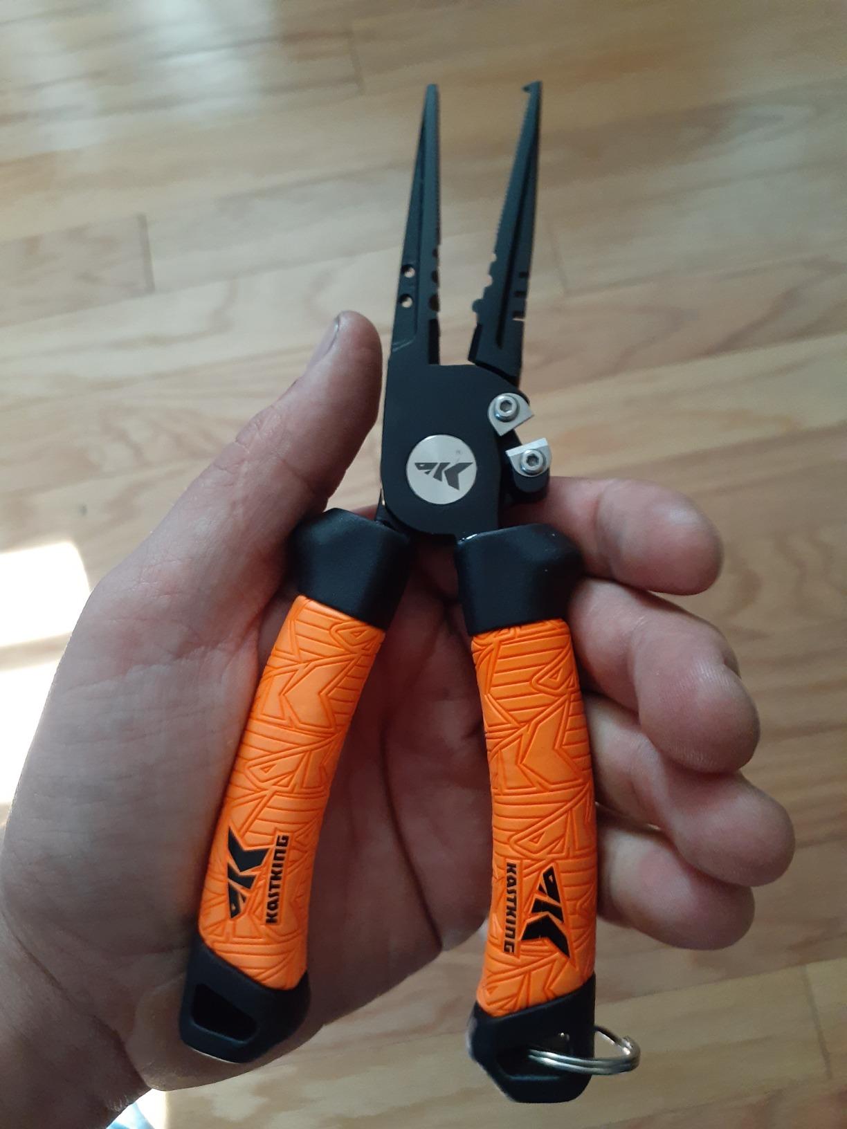 KastKing Speed Demon Pro Fishing Pliers,7.5'' Split Ring Nose customer photo 2