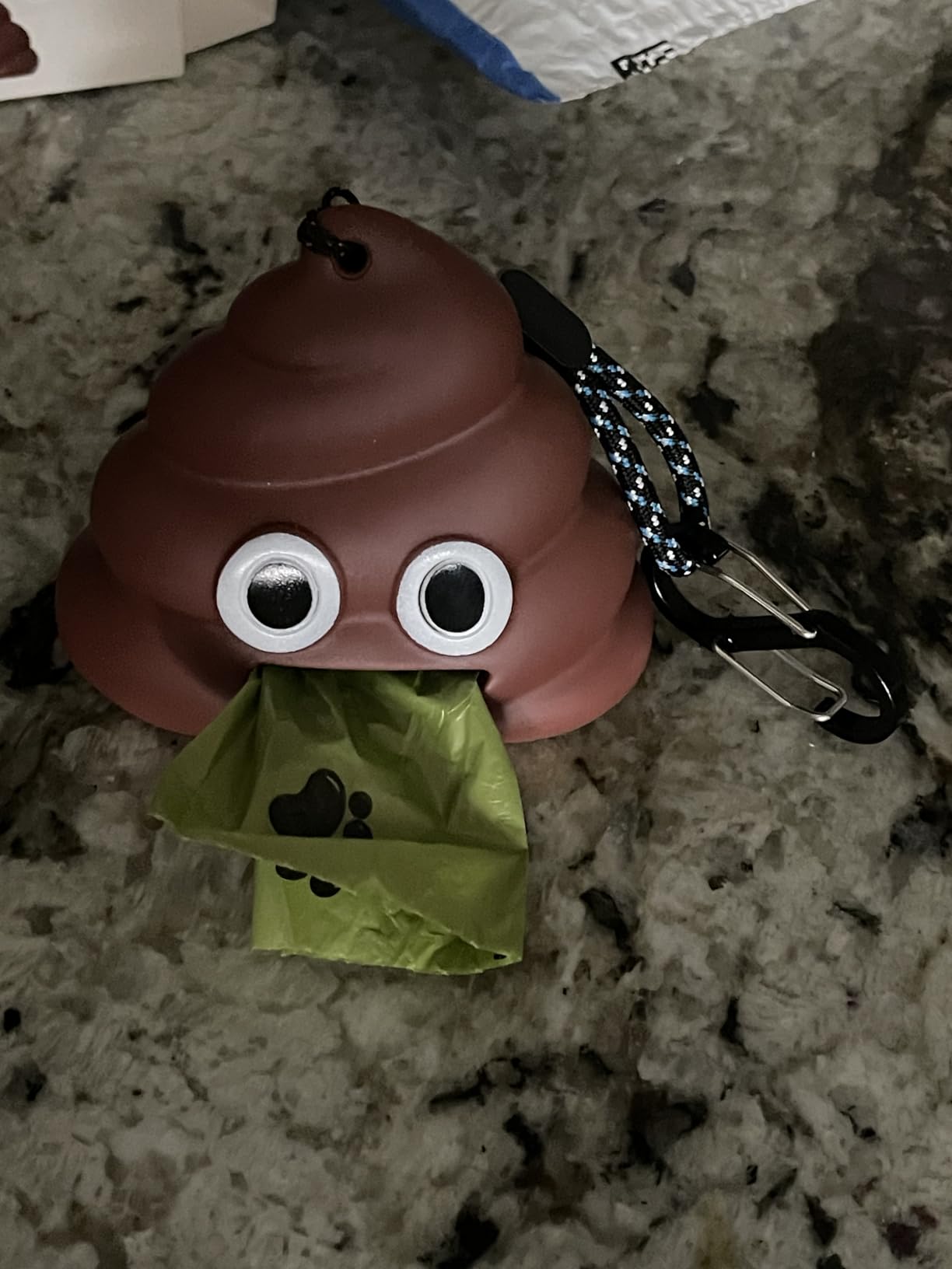 Dog Poop Bag Dispenser for Dog Leash, Poop Shape Sturdy Holder customer photo 2