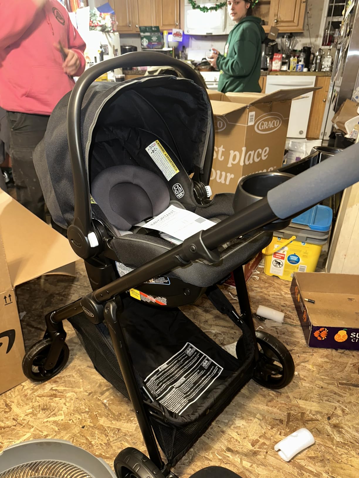 Graco Modes Element Travel System, Baby Car Seat and Stroller Combo, Includes: SnugRide Lite LX Infant Car Seat and Reversible Baby Stroller, Great Gift for New Parents, Canter customer photo 2
