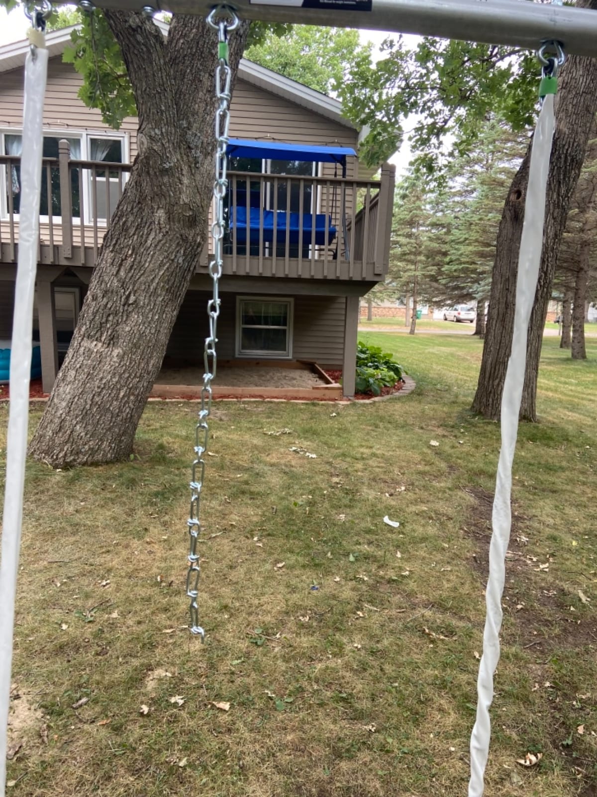 XDP Recreation Fun Forever Swing Set with 6' Wave Slide - 8 User / 6 Station Easy Assembly Galvanized Metal Backyard Play Kids Swing Set. 800 lbs. Capacity, 192