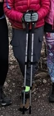 Telescopic Trekking Poles for Hiking, Anti-Shock Nordic Walking Sticks | Hiking Poles Collapsible Lightweight & Durable, Adjustable from 25.6
