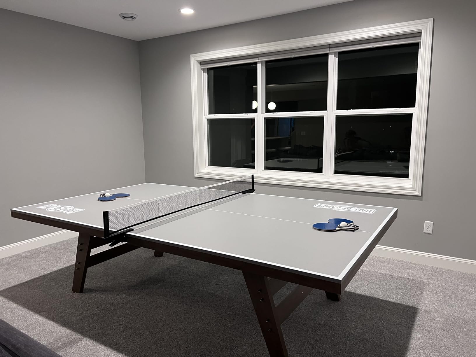 Hall of Games Table Tennis Tables Multiple Styles, Furniture Quality Ping Pong Tables with Easy Clamp Nets, Perfect for Family Game Rooms customer photo 1