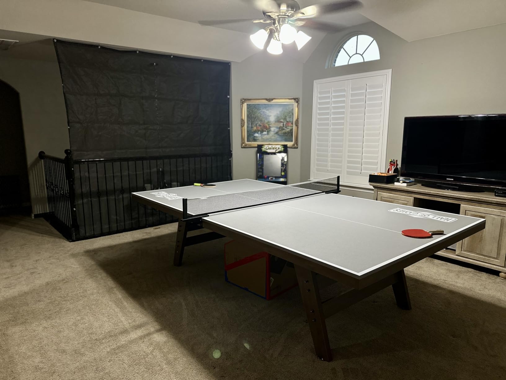 Hall of Games Table Tennis Tables Multiple Styles, Furniture Quality Ping Pong Tables with Easy Clamp Nets, Perfect for Family Game Rooms customer photo 2