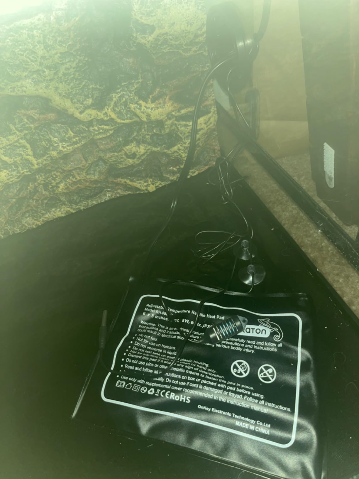 Tikaton Reptile Heat Pad - Adjustable Temperature Under Tank Heater for 10-20gal/30-40gal Tank customer photo 1