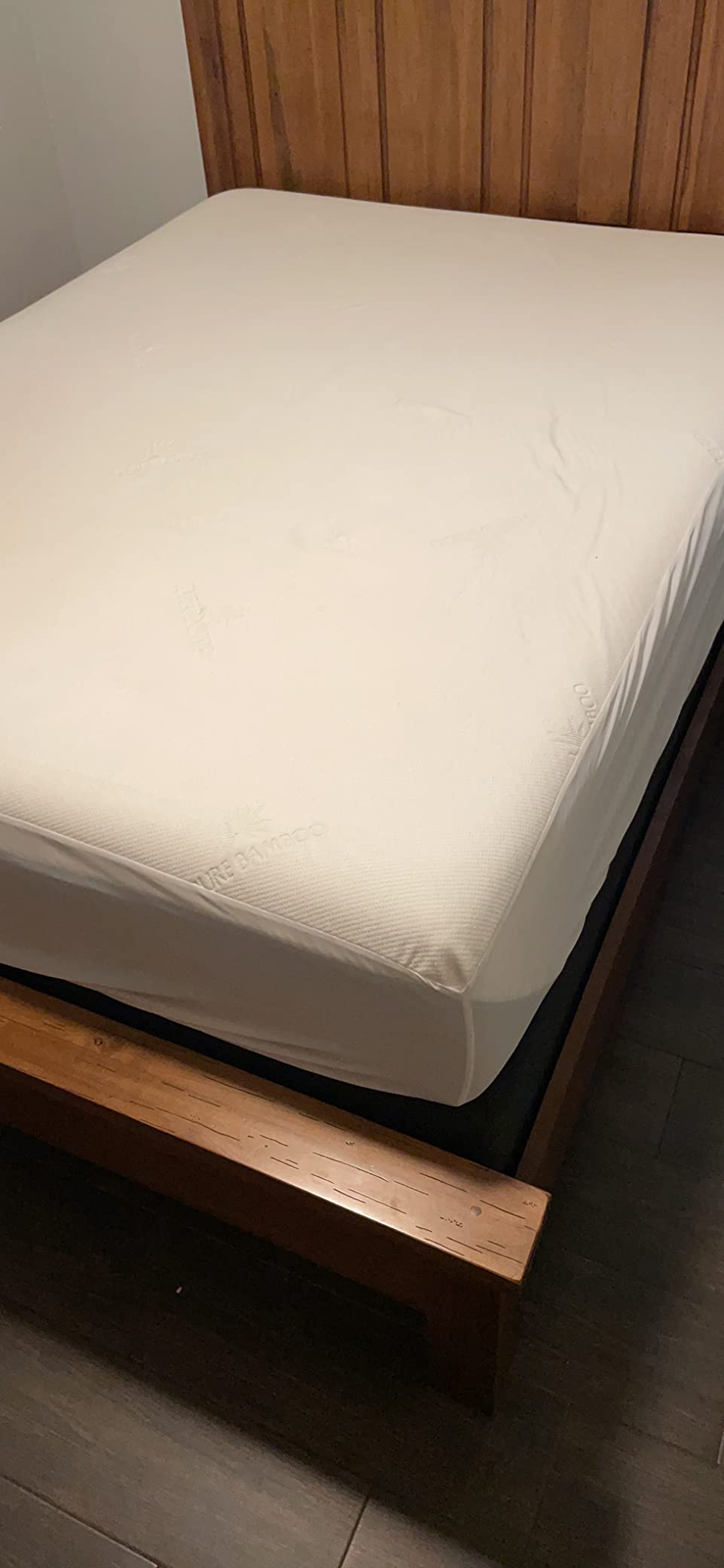 Queen Mattress Protector by PURE BAMBOO, Waterproof - Viscose Derived from Bamboo, Breathable, Noiseless Mattress Cover Protects Against Moisture, Spills, Stains (Queen) customer photo 2