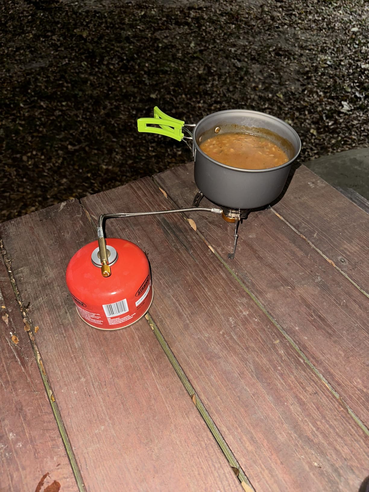 Odoland 3500W/6800W Windproof Camp Stove Camping Gas Stove with Fuel Canister Adapter, Piezo Ignition, Carry Case, Portable Collapsible Stove Burner for Outdoor Backpacking Hiking and Picnic customer photo 2
