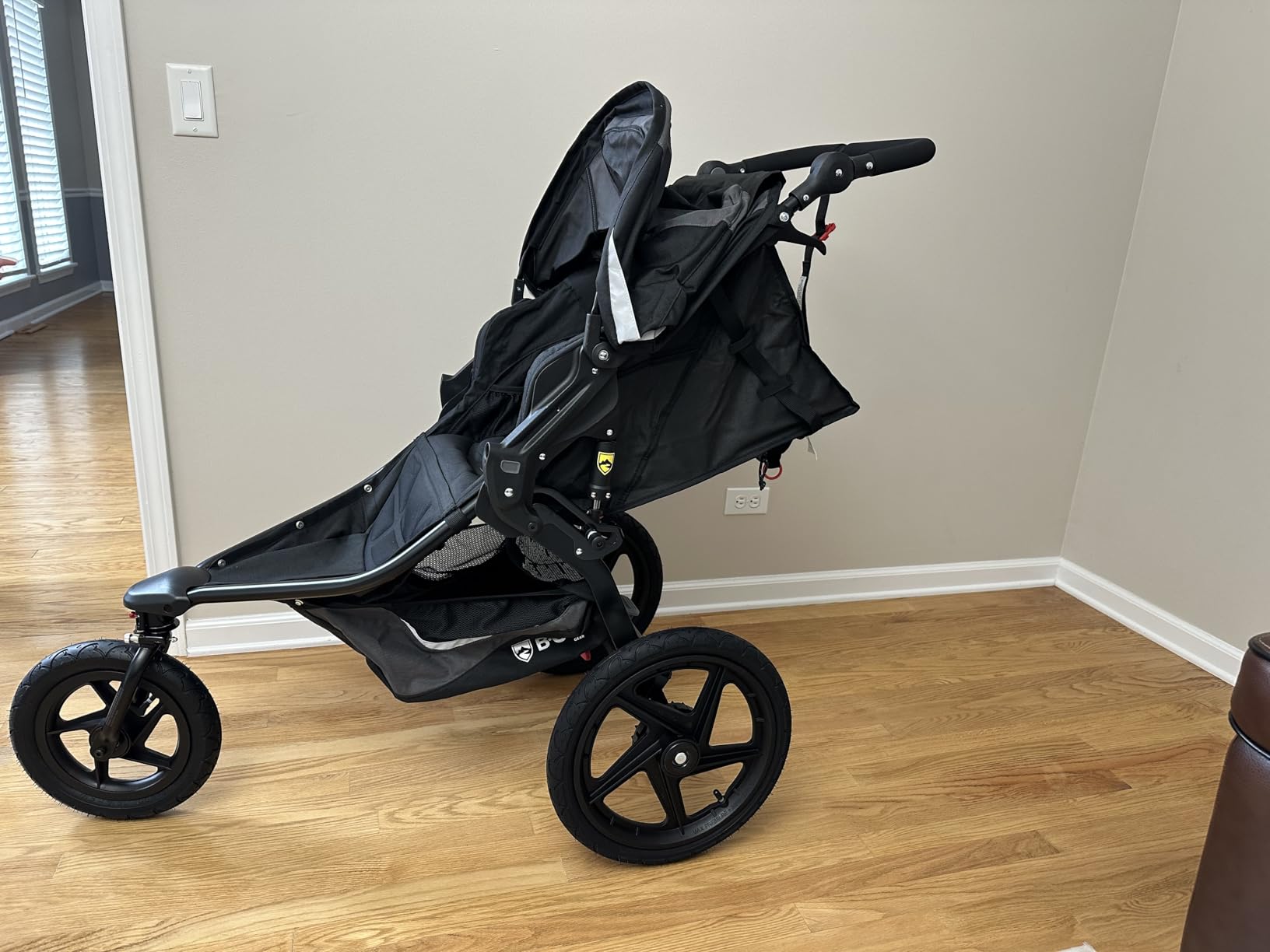 BOB Gear Revolution Flex 3.0 Duallie Jogging Stroller - Graphite Black | Versatile Double Jogger Stroller; All Terrain Stroller With Advanced Suspension & Air-Filled Tires; Car Seat Compatible customer photo 2