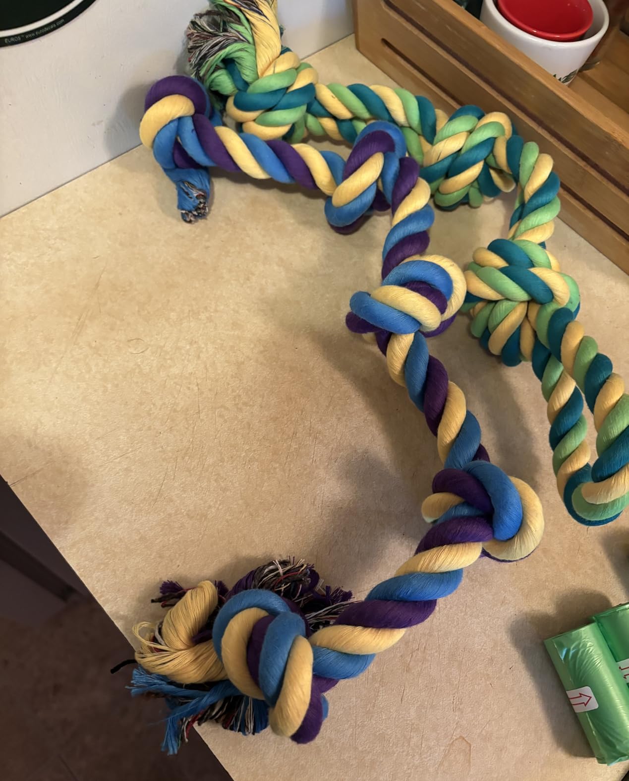 SHARLOVY Large Tough Chew Toys for Aggressive Chewers, 9 Pack Dog Rope Toys customer photo 1