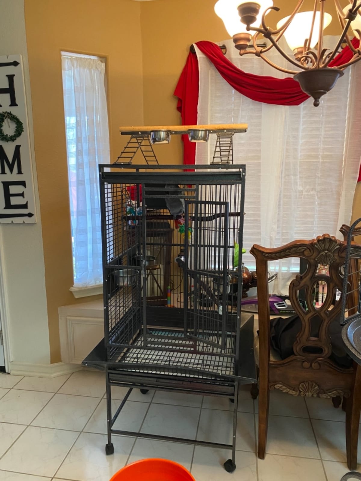 Universal Bird Cage Cover Black Good Night Blackout Birdcage Cover customer photo 2