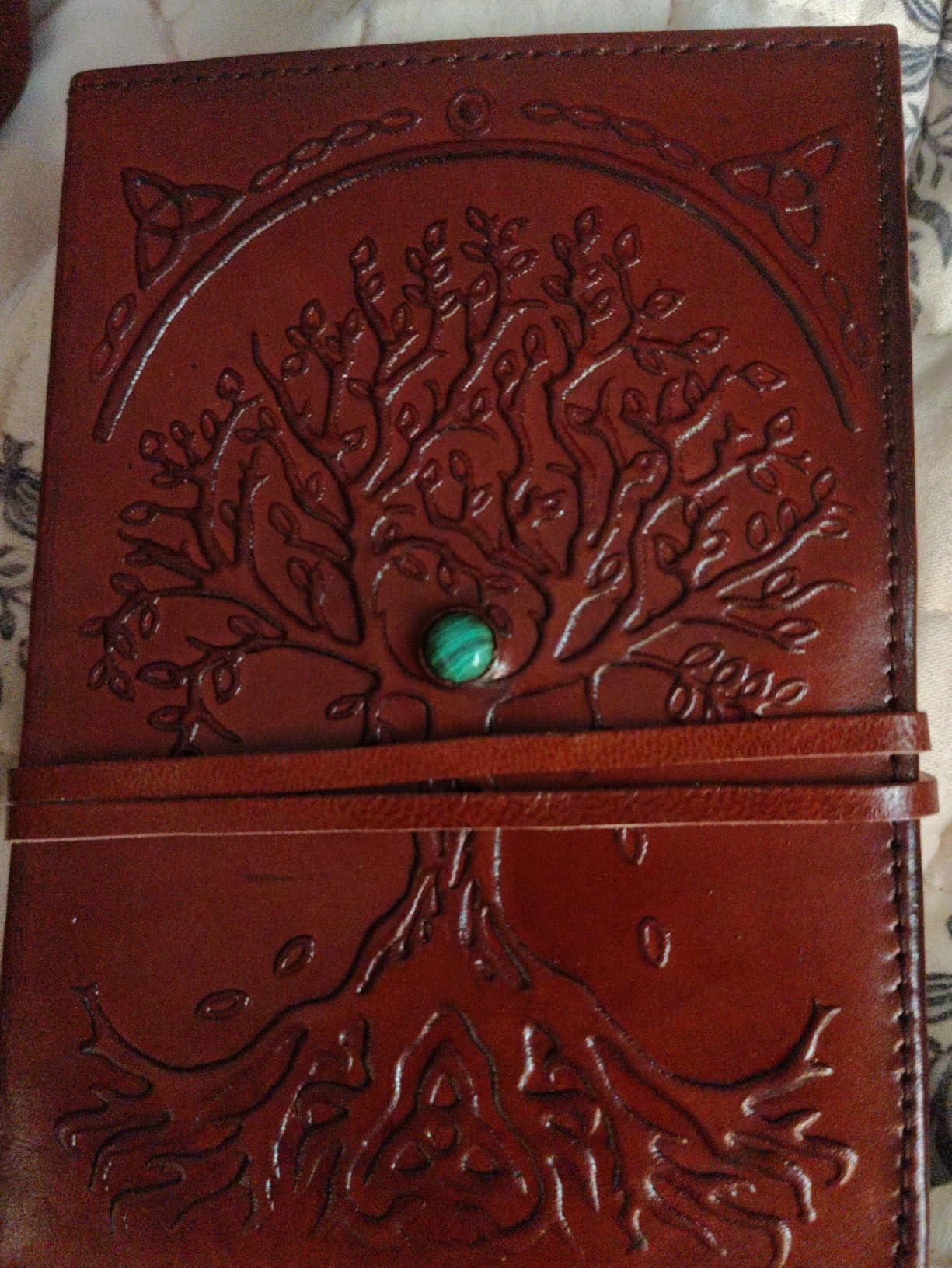 Leather Journal in Brown 7x5 Refillable Lined Paper Tree of Life Handmade writing Notebook Diary Leather Bound Daily Notepad for women and men Writing pad for Artist Sketch customer photo 2