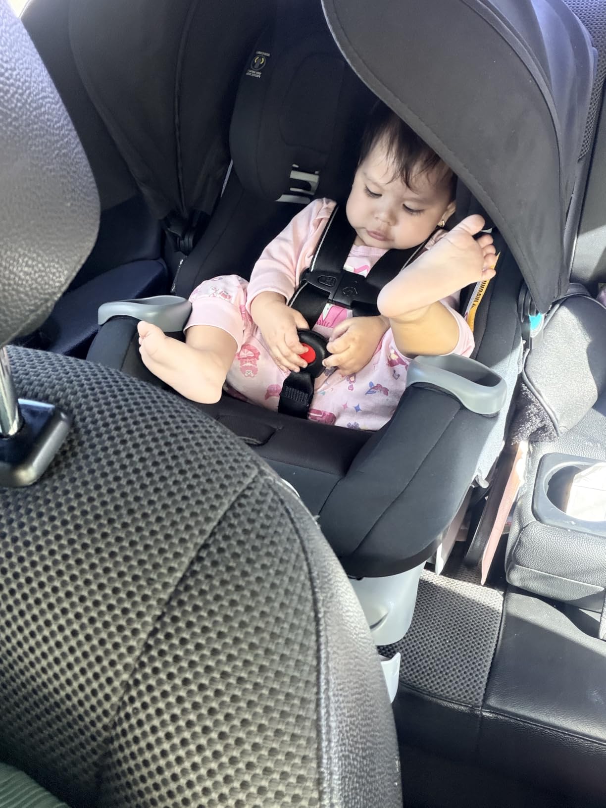 Baby Trend Cover Me™ 4-in-1 Convertible Car Seat, Vespa – Built-in Canopy, 4-Stage Growth System, Plush Comfort Padding, Multi-Position Recline customer photo 2