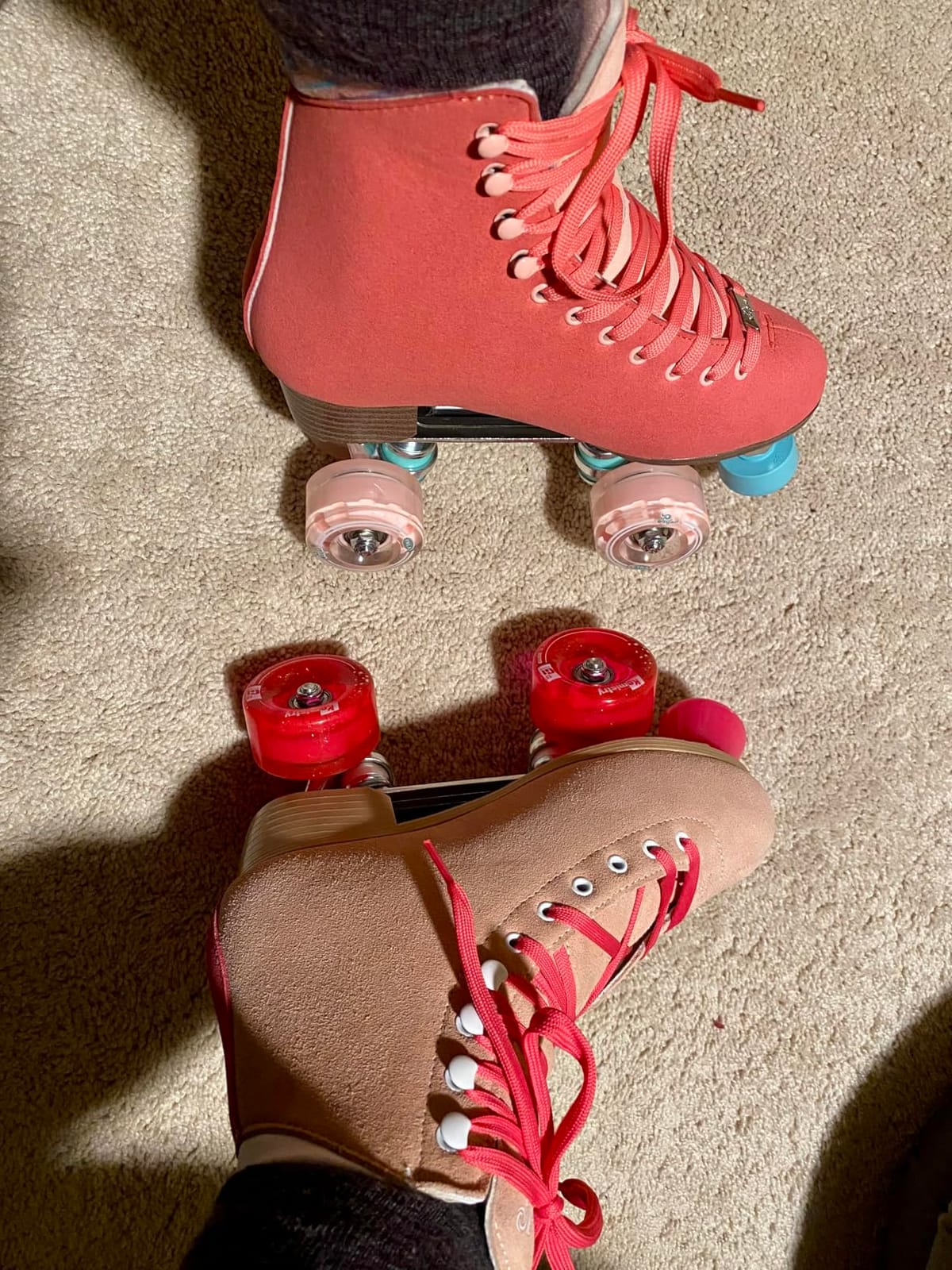 Candi GRL Carlin Quad Freestyle Artistic Roller Skates | Quad roller skates with supportive boots, durable chassis and smooth-rolling urethane wheels for indoor or outdoor skating customer photo 2
